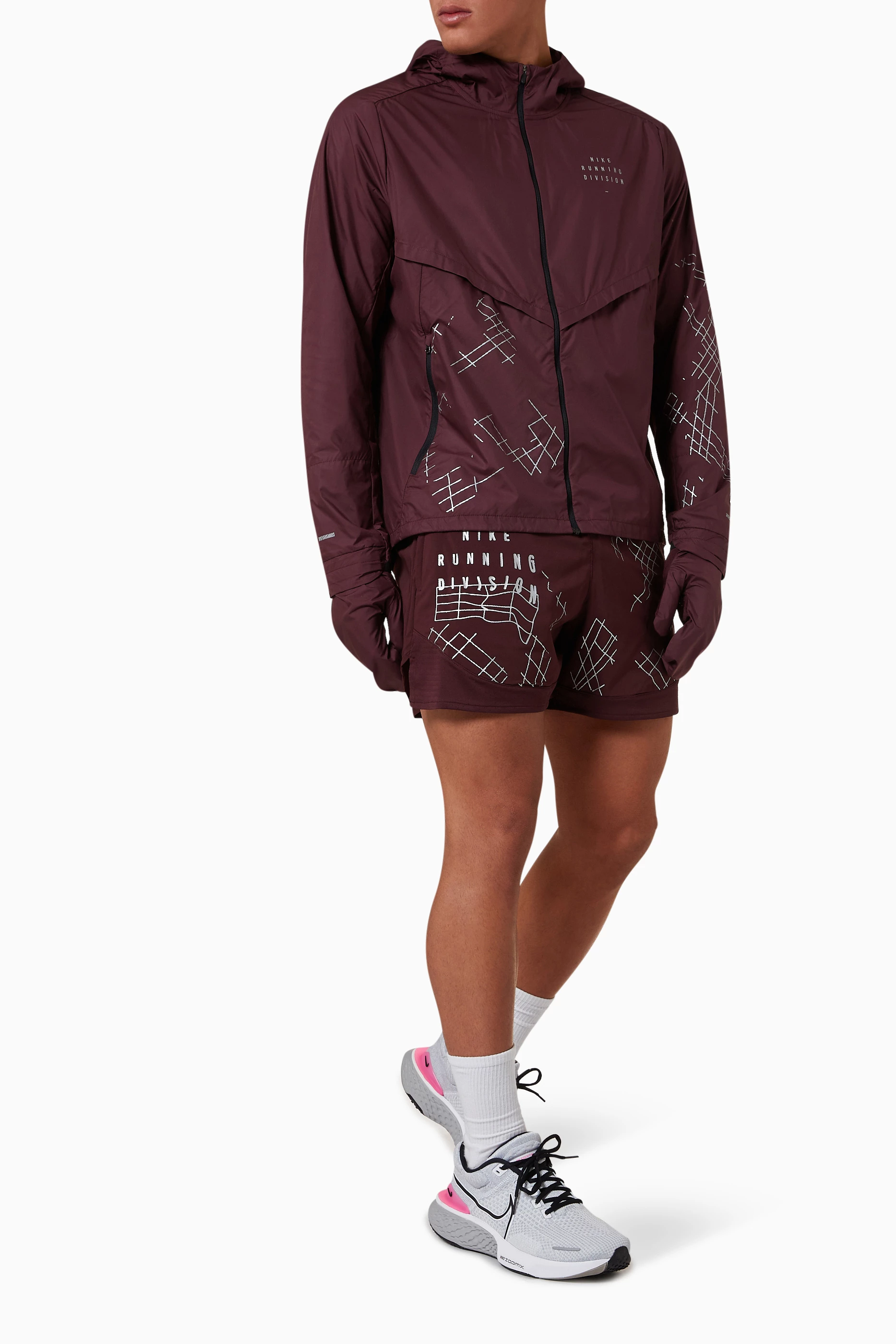 Nike red best sale flash jacket