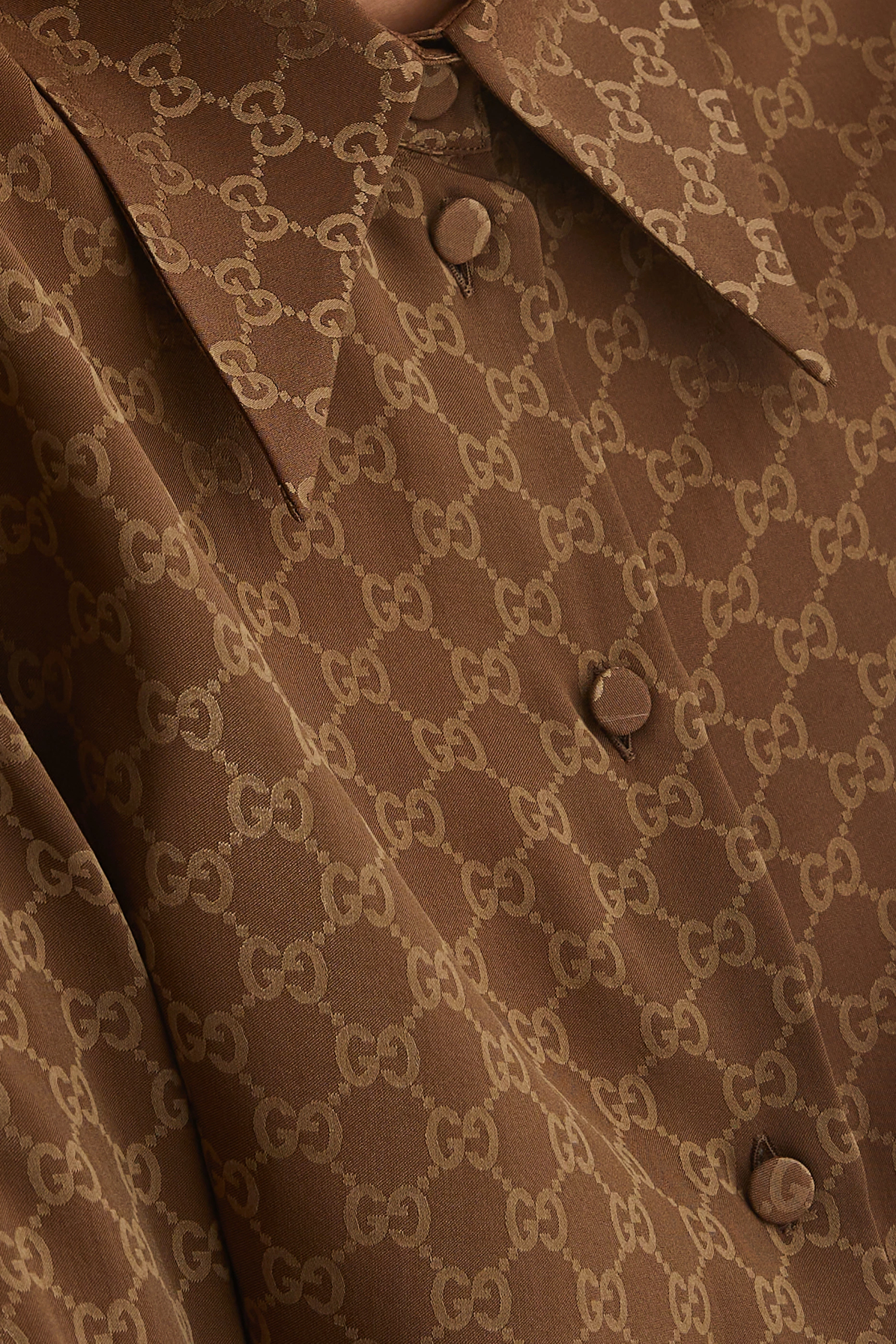 Brown on sale gucci shirt