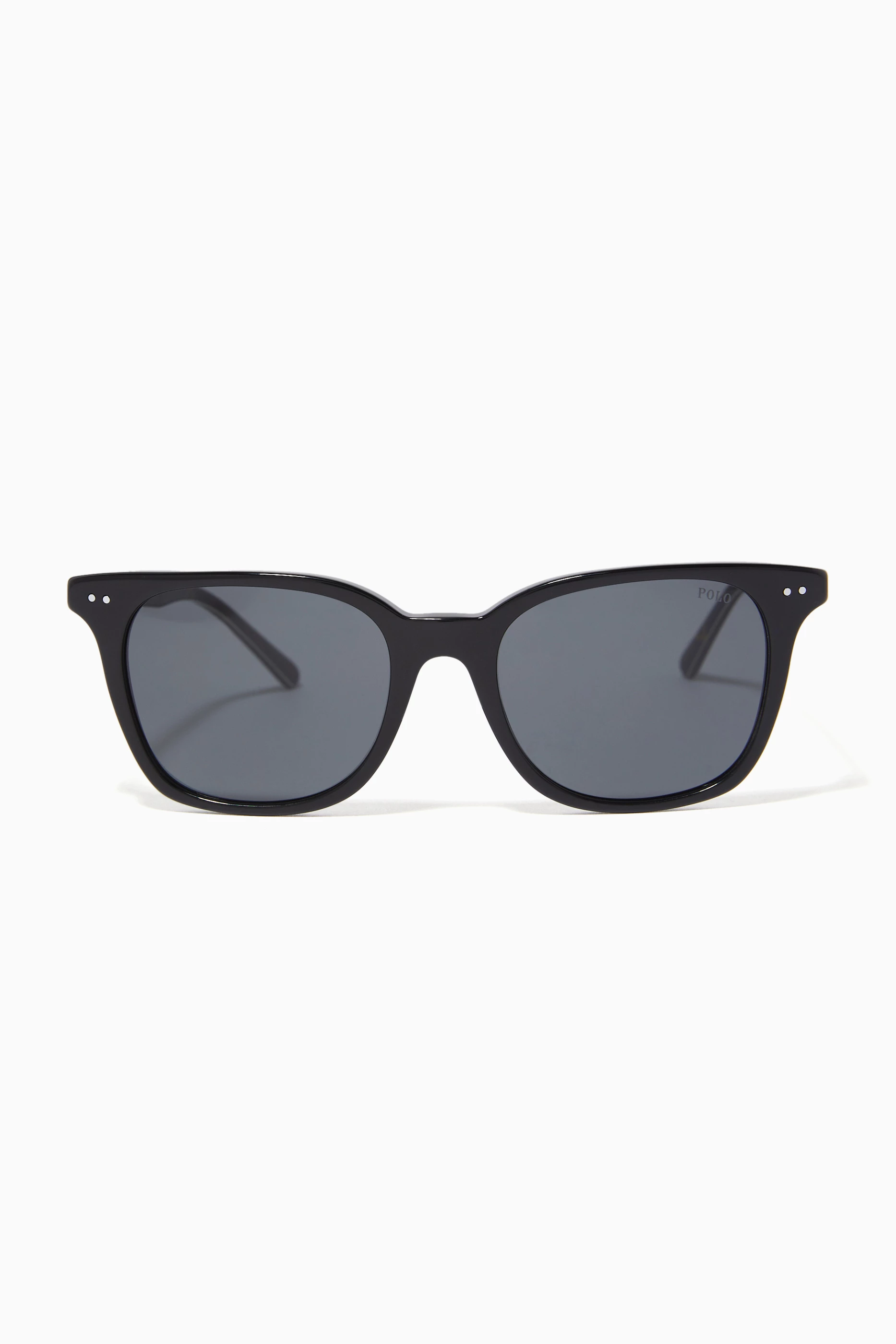 Black polo sunglasses clearance