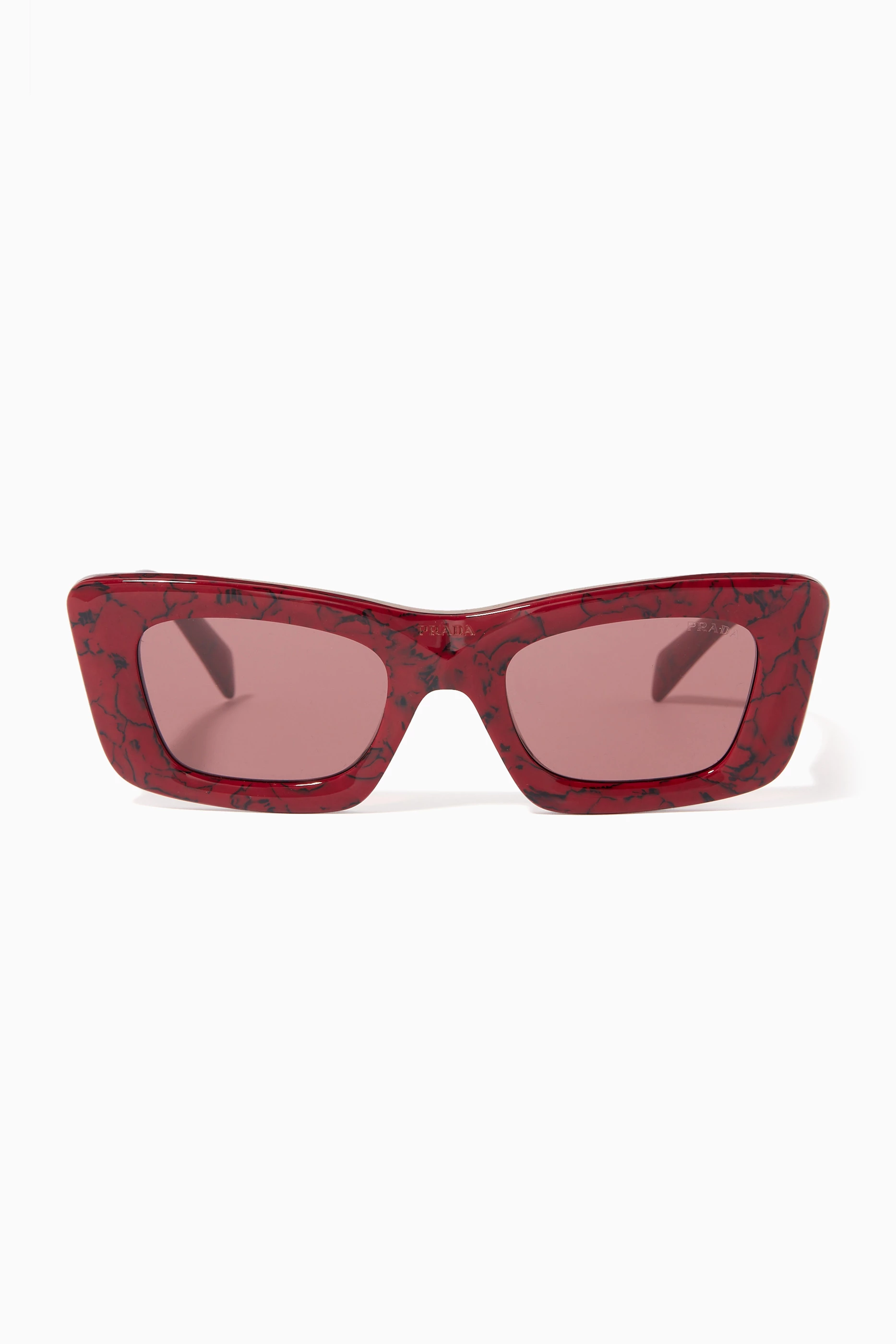Buy Prada Red Symbole Sunglasses in Acetate for Women in Saudi