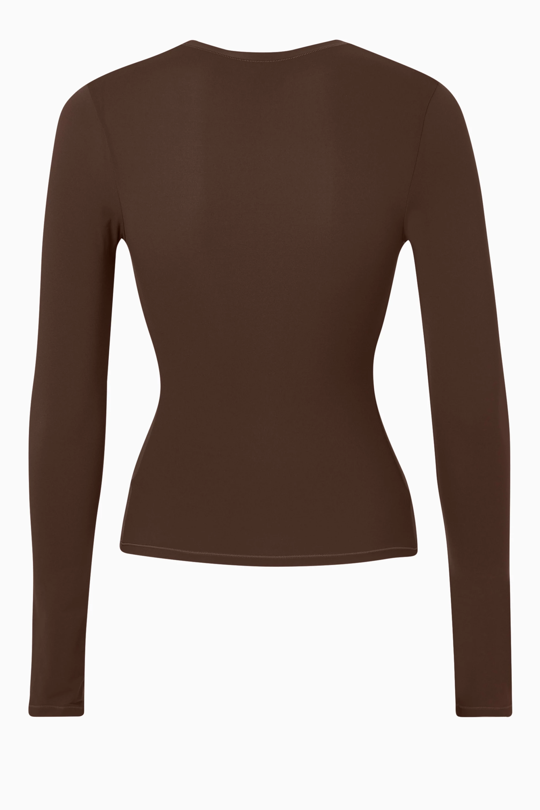 Buy SKIMS Brown Fits Everybody Long Sleeve T-shirt for Women in Saudi