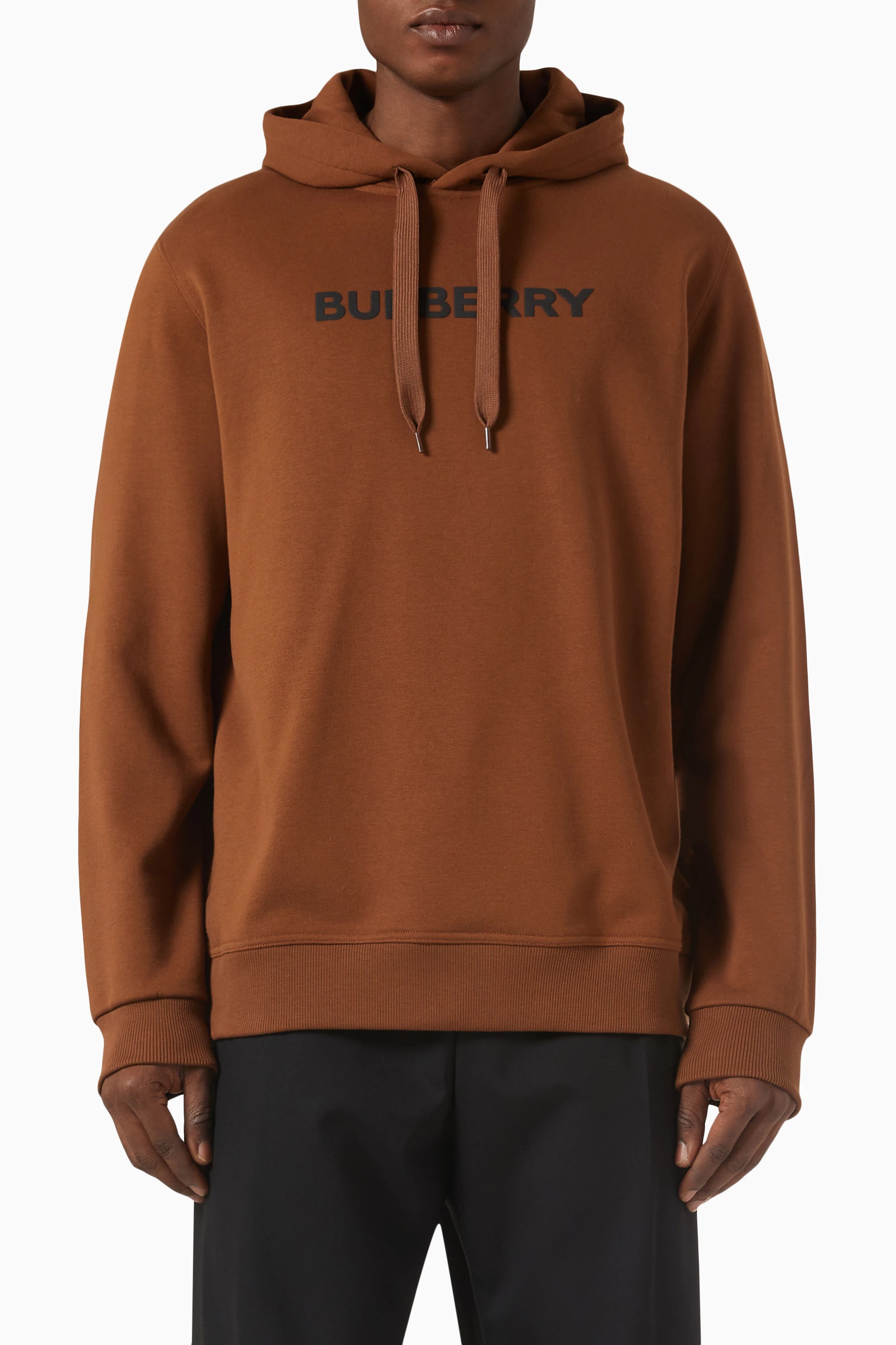 Burberry hoodie clearance mens brown