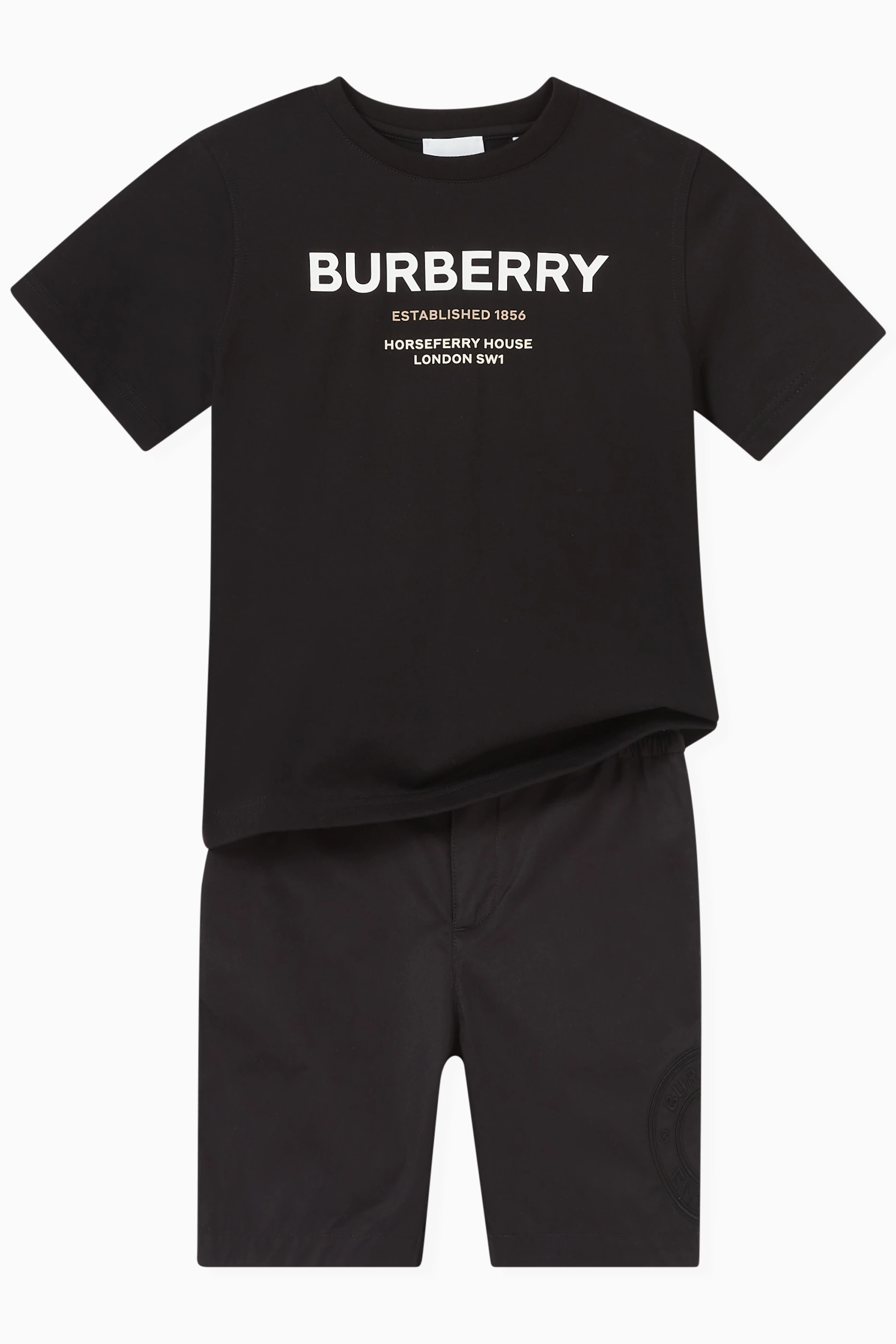 Black burberry shirt kids hot sale