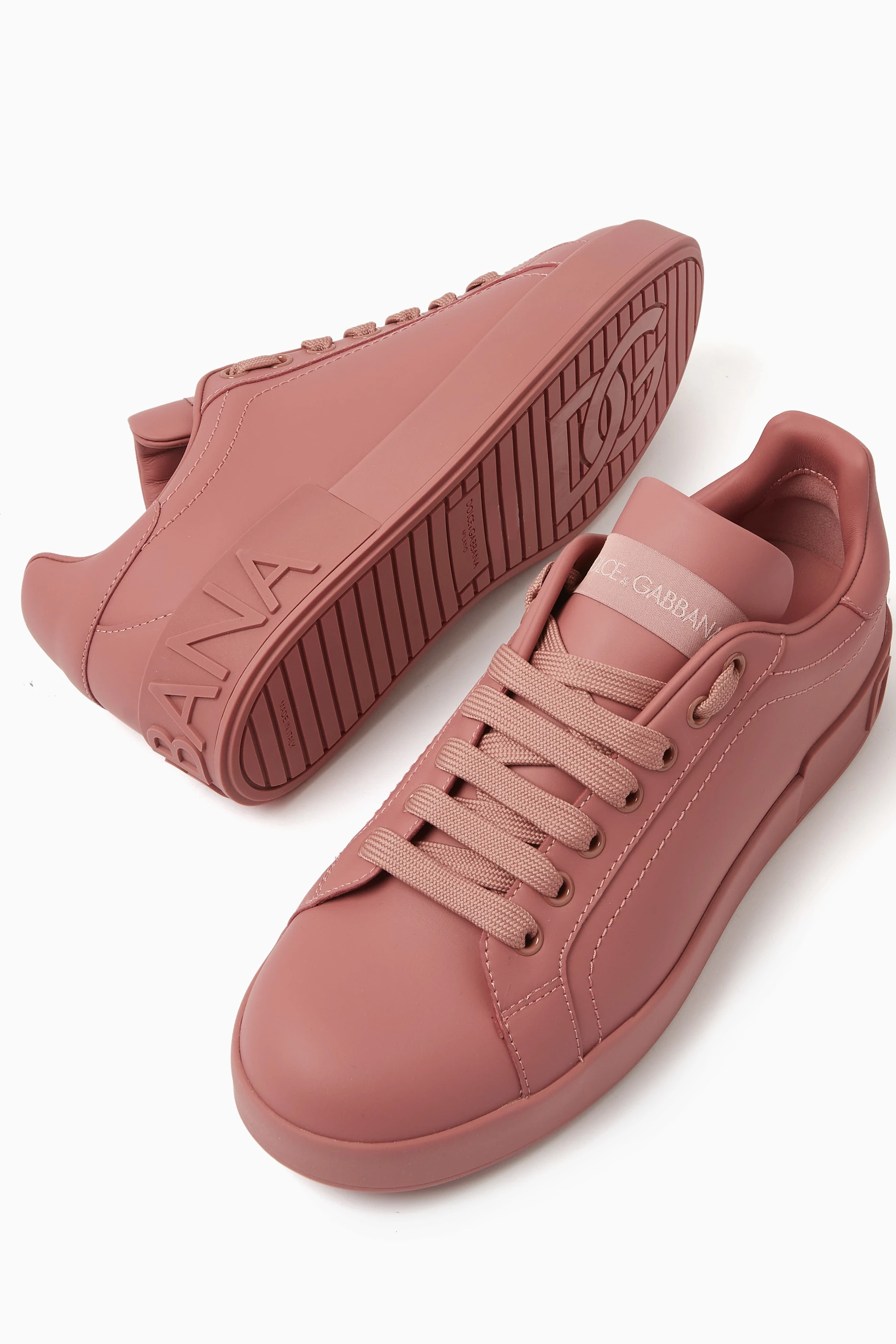 Dolce and gabbana pink sale trainers