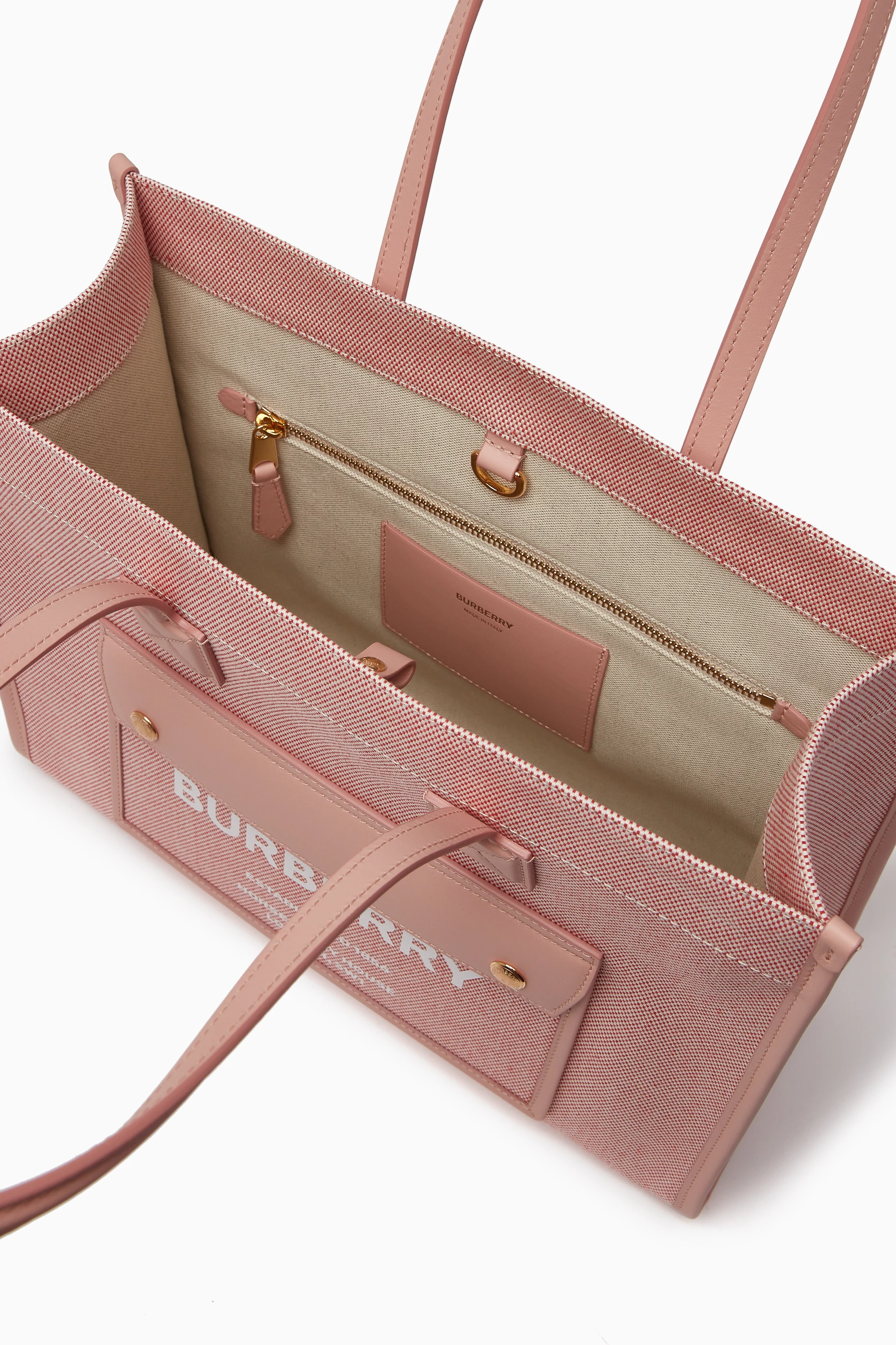 Burberry shop pink tote