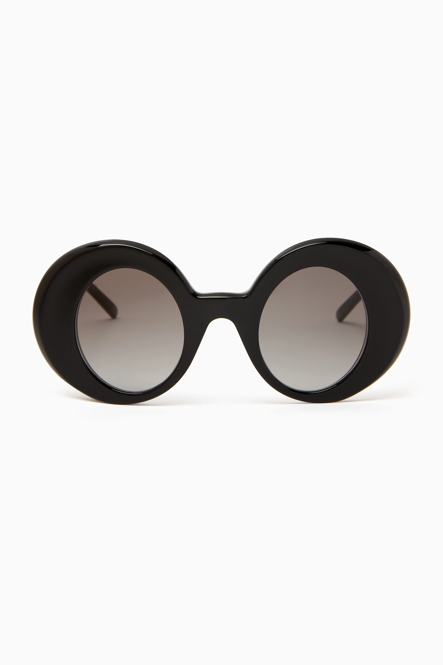 Balenciaga Ski Reflective Lens Shield Acetate Sunglasses in White