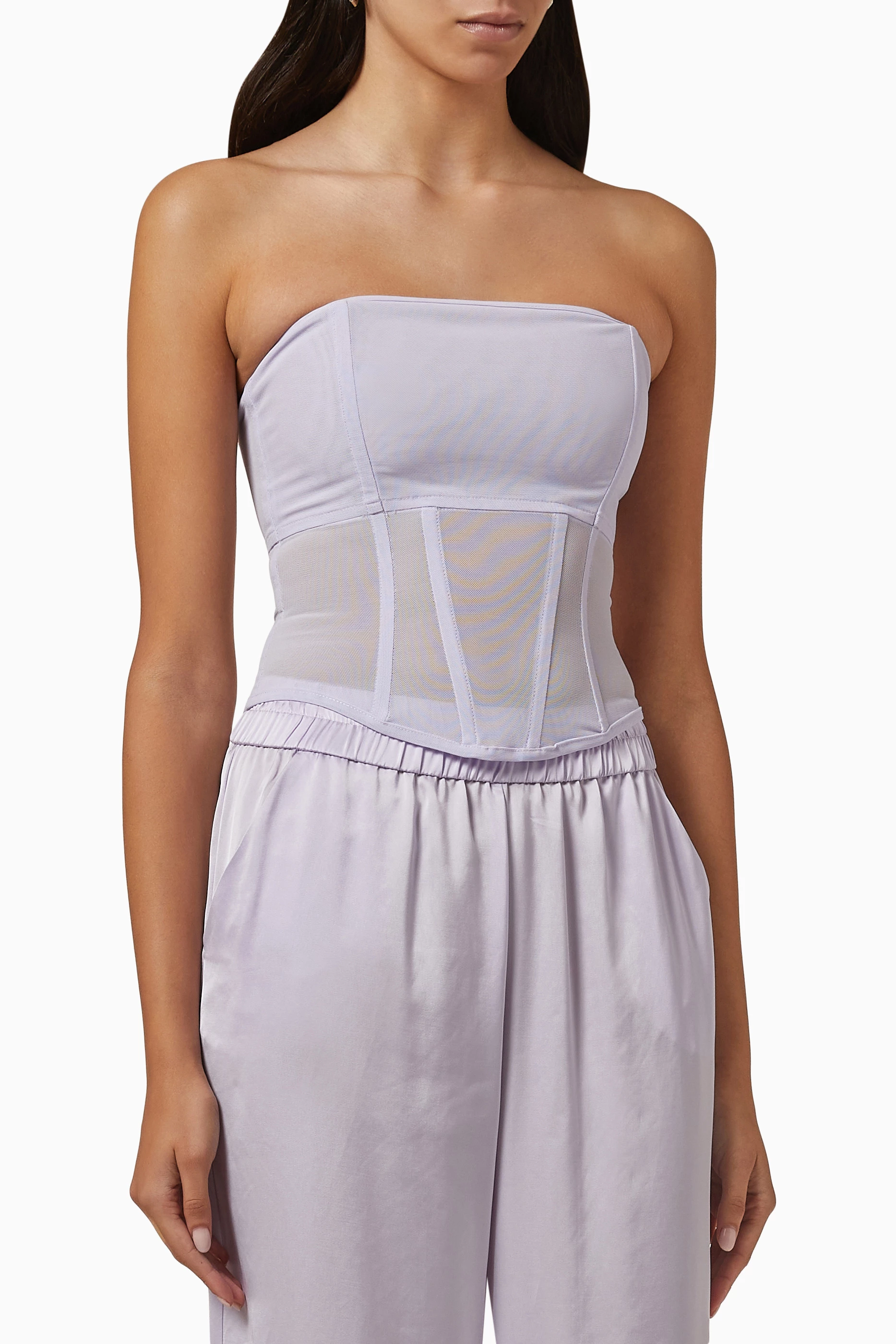 ROME BUSTIER IN WHITE, TOPS