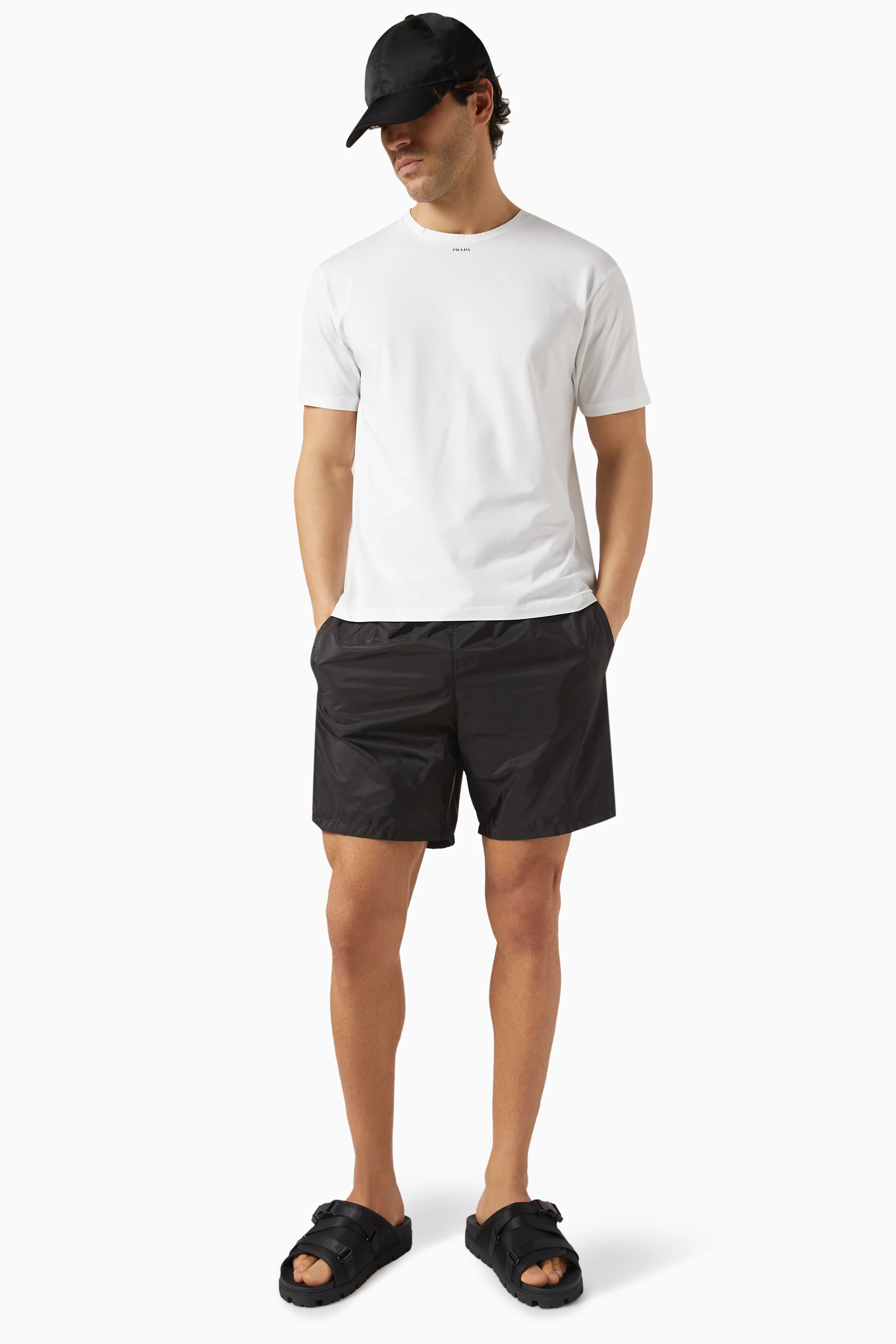 Black prada shorts shop