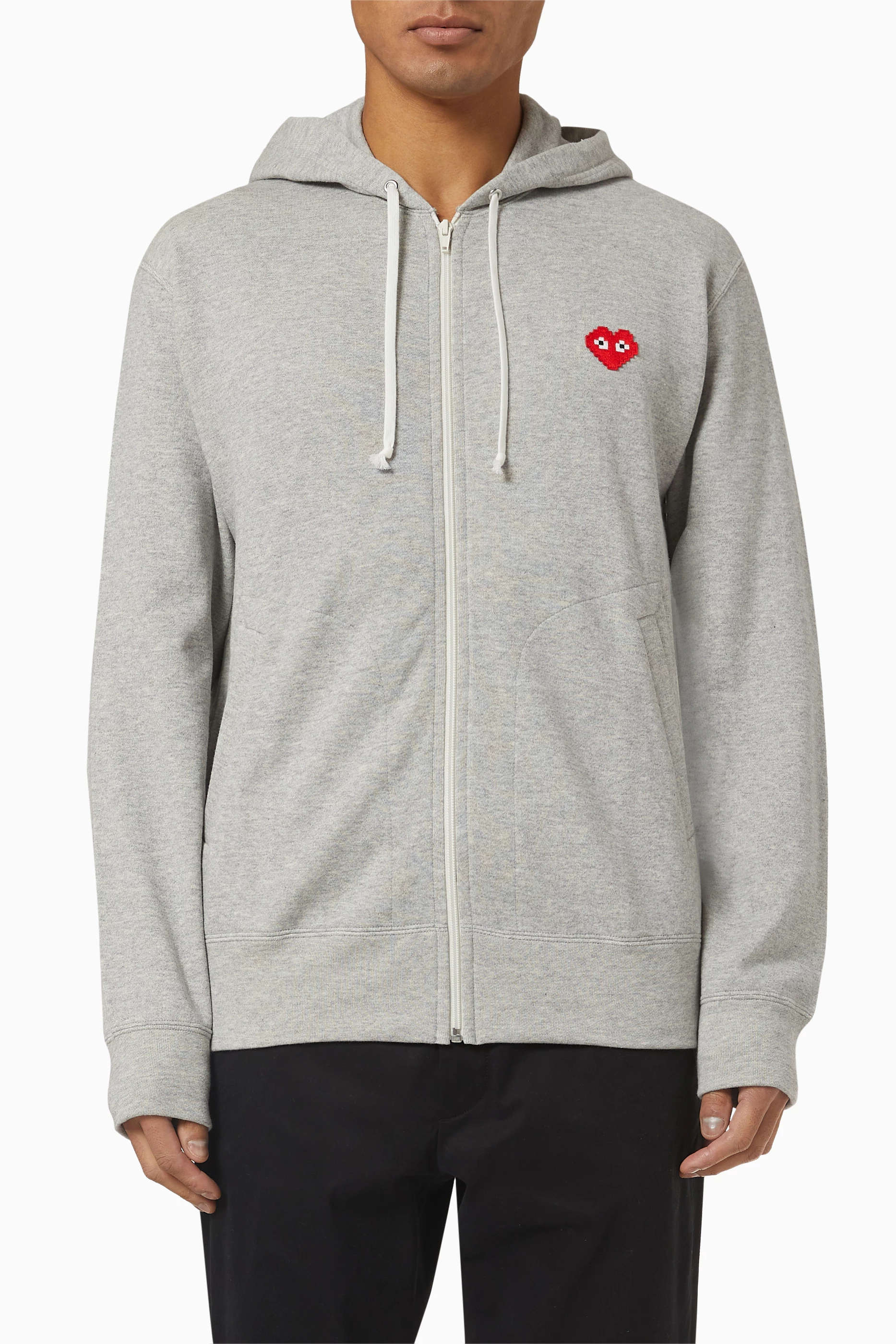 Comme des garcons gray cheap hoodie