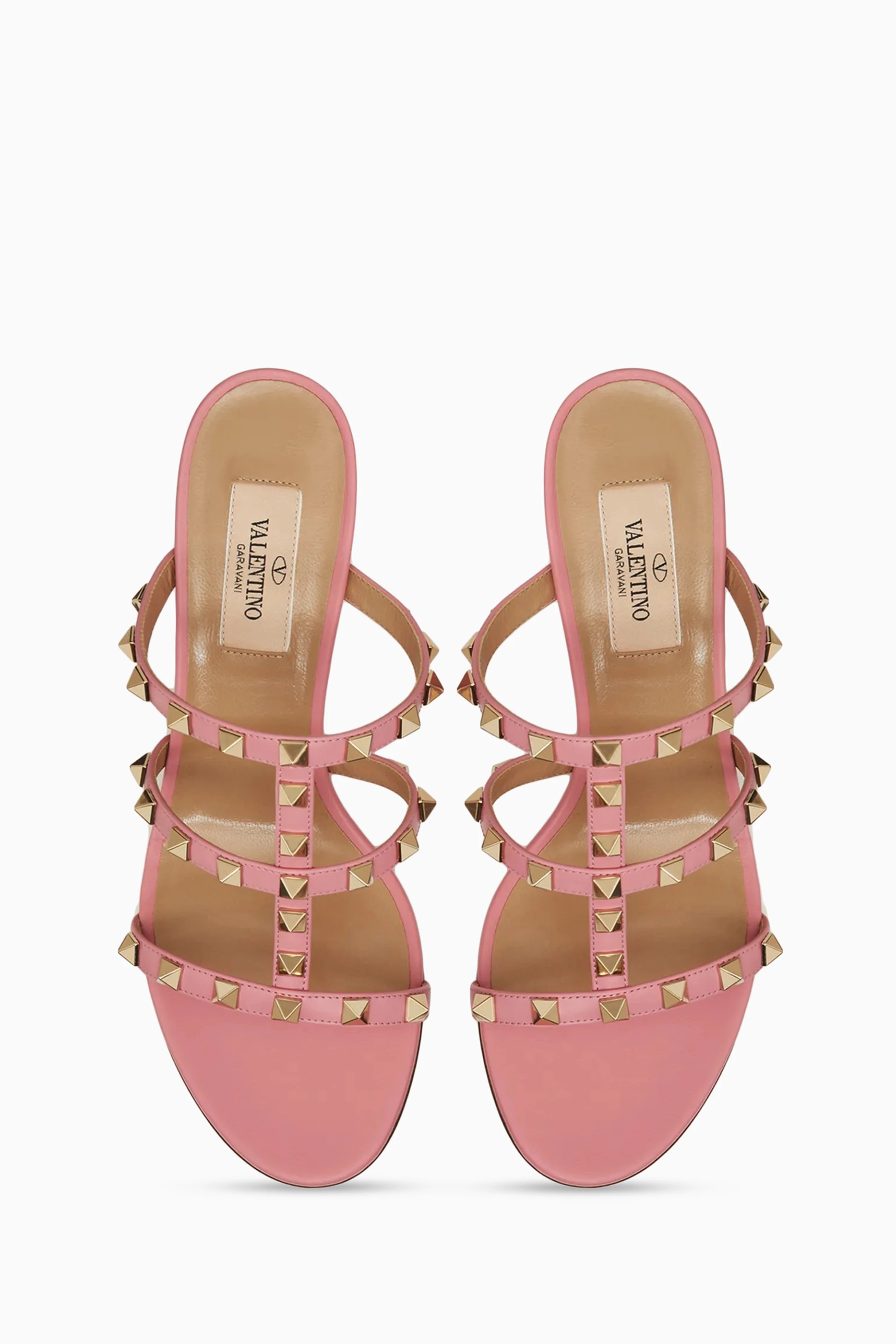 Pink valentino hot sale jelly sandals