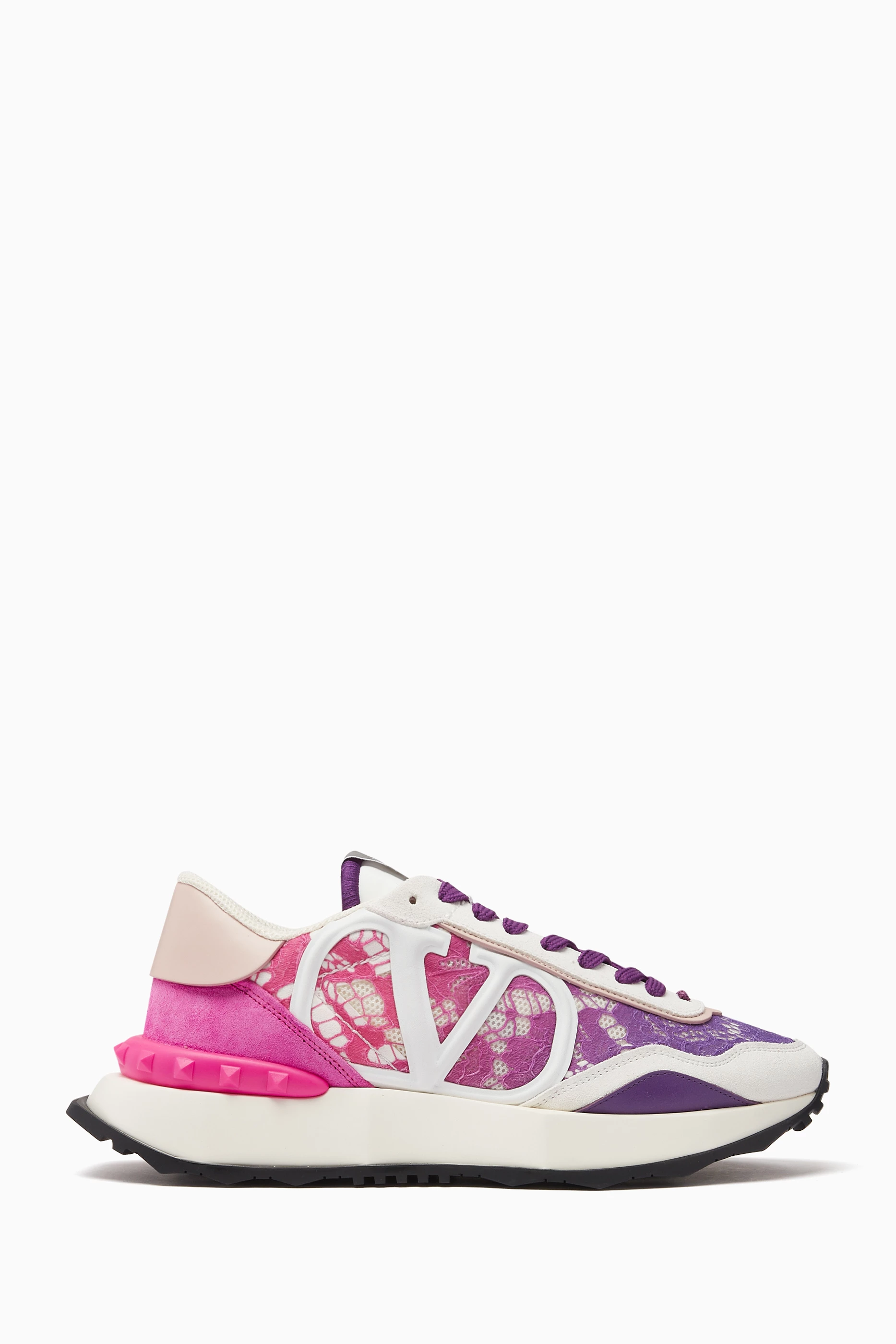 Buy Valentino Garavani Pink Valentino Garavani Lacerunner Low top