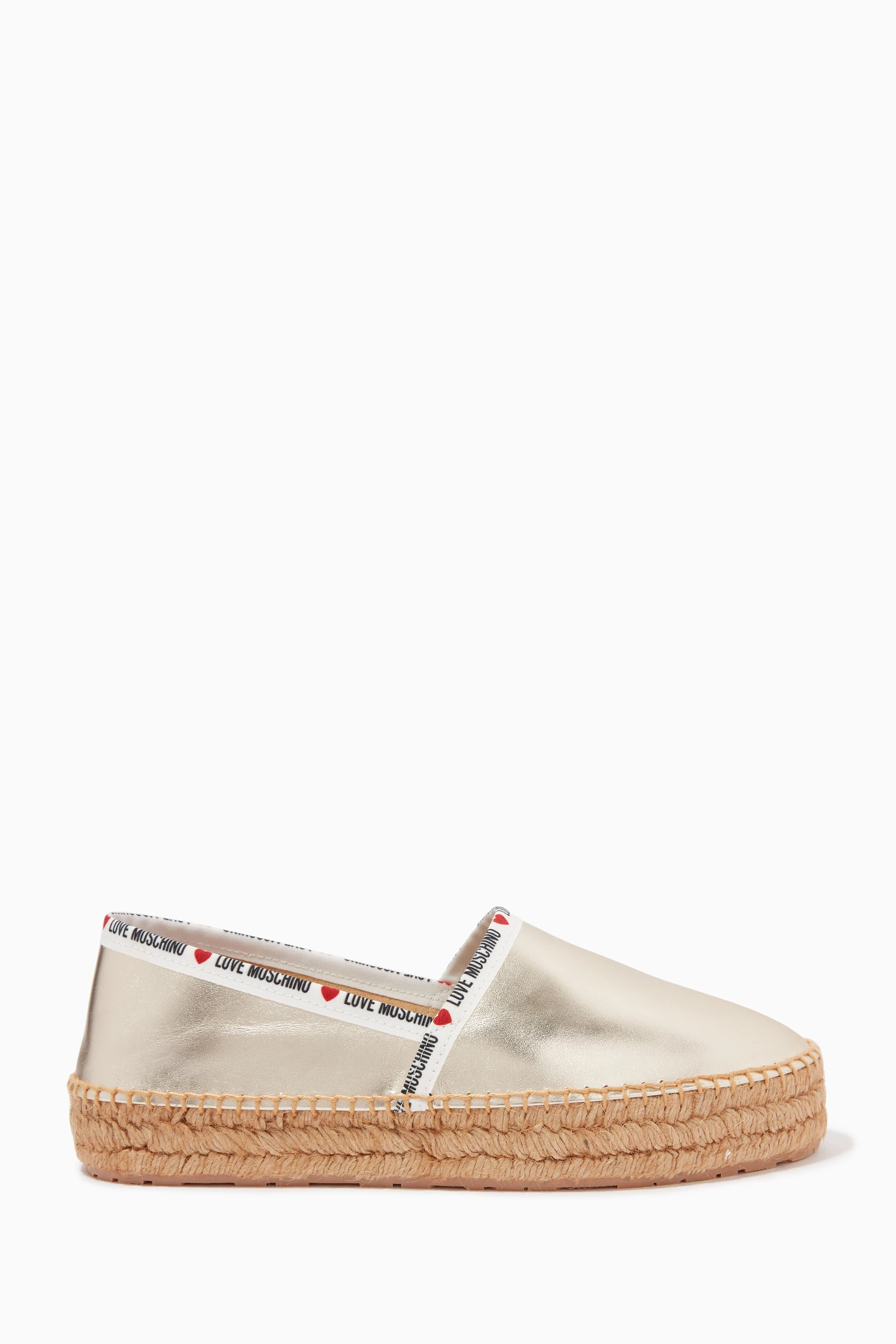 Moschino espadrilles white cheap