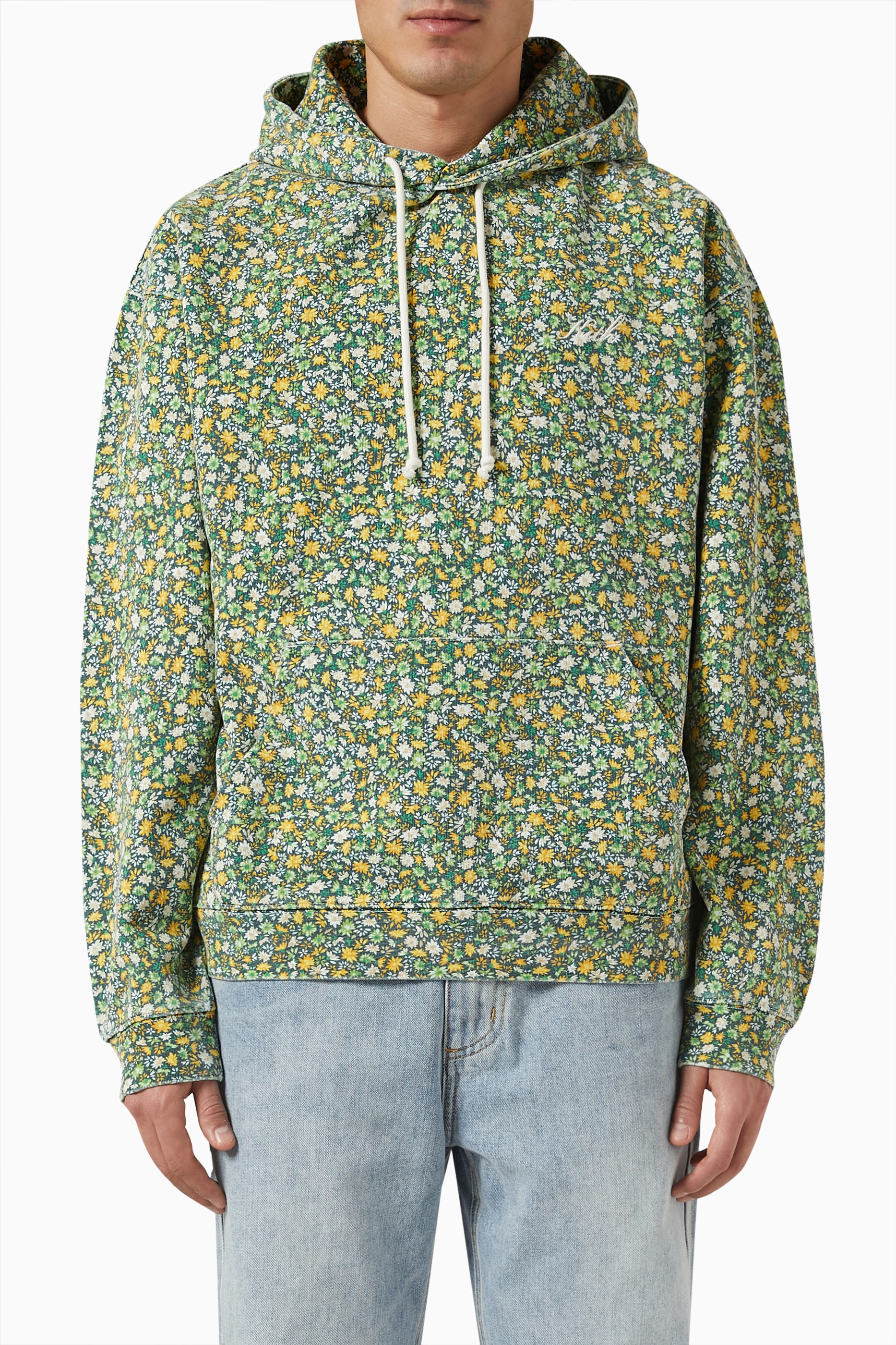 Buy Kith Green Meadow Hoodie in Cotton Fleece for MEN | Ounass Saudi Arabia