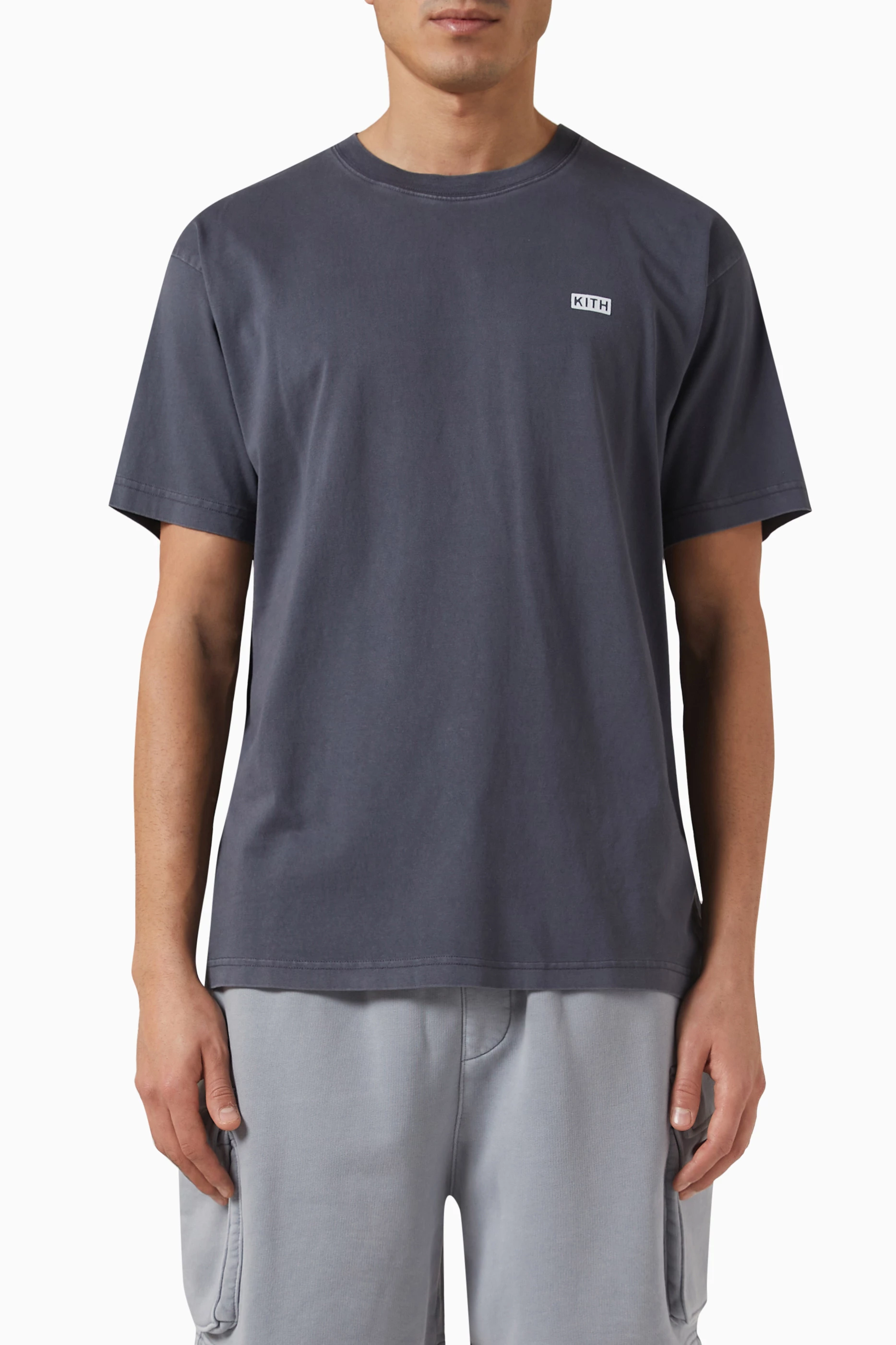 Buy Kith Grey Lax T-shirt in Cotton Jersey for Men in Saudi | Ounass