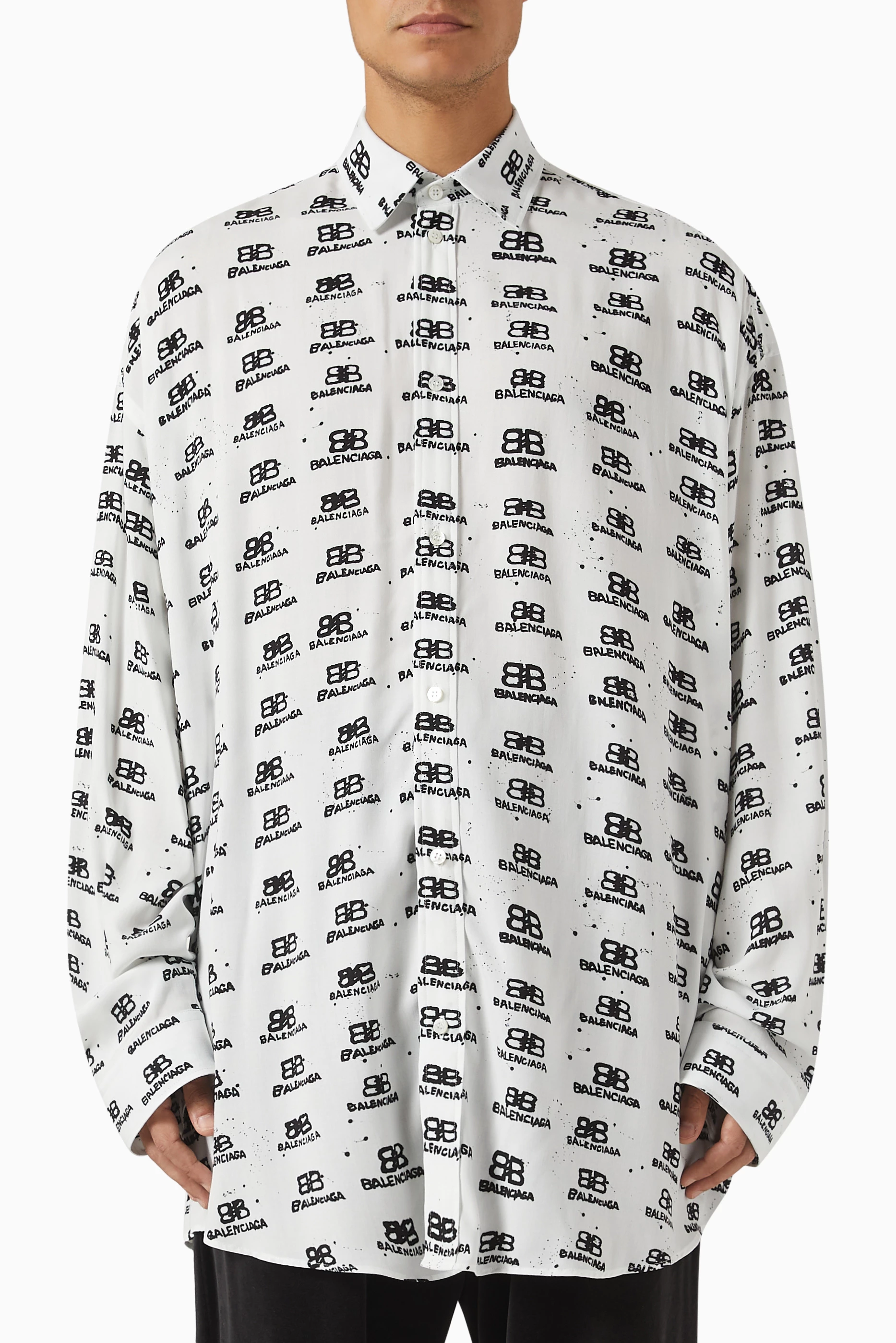 Balenciaga button best sale up shirt