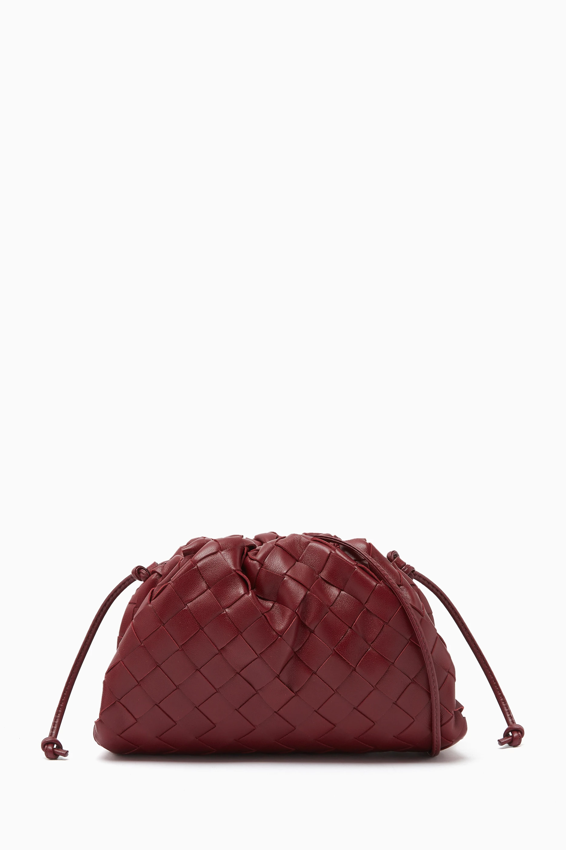 Bottega veneta burgundy pouch clearance