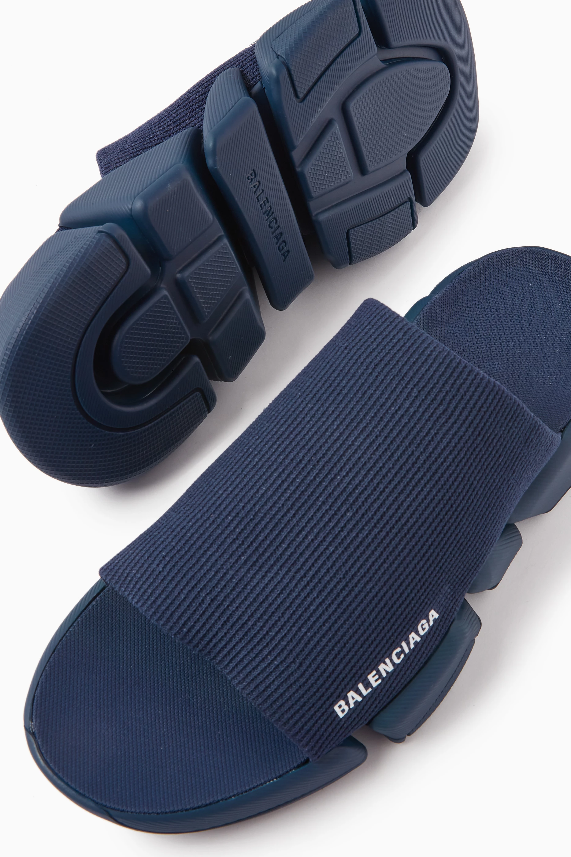 Blue outlet balenciaga slides