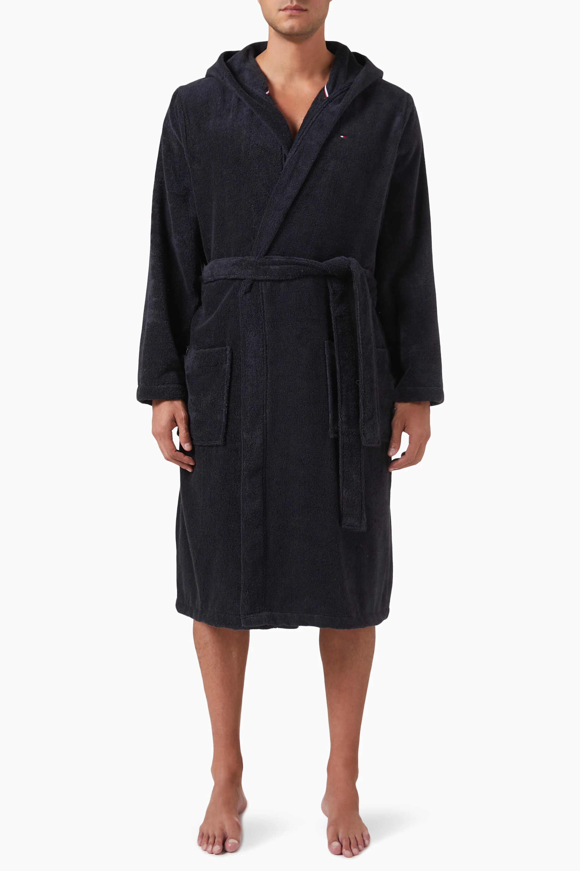 Tommy hilfiger towelling bathrobe deals