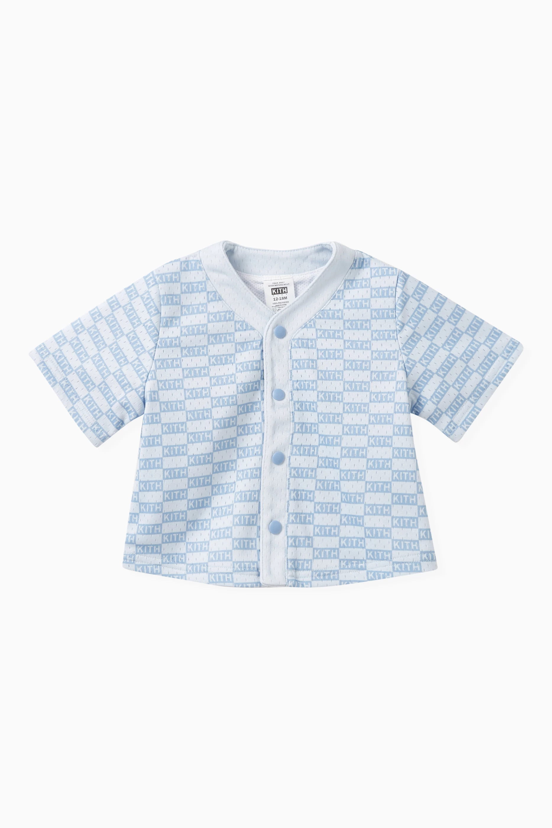 Kith Kids Mesh Baseball Shirt Angelite