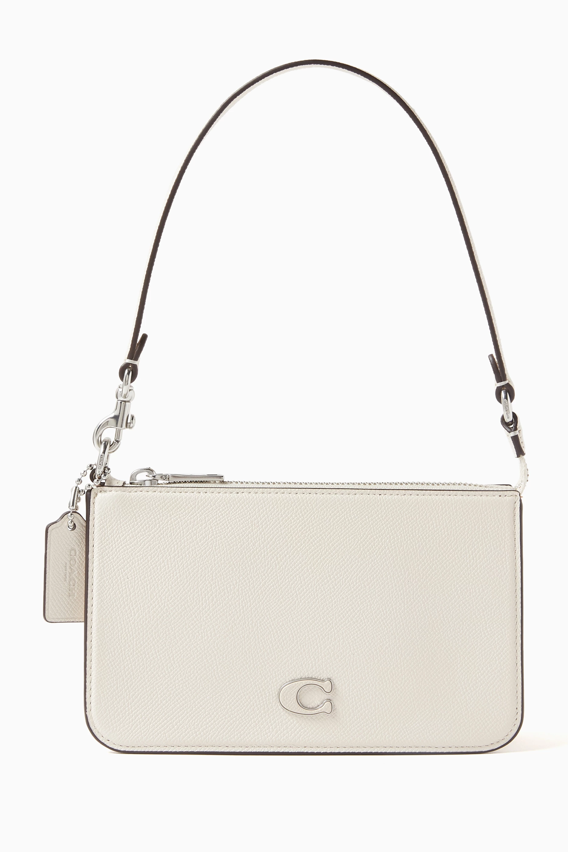 Coach white sling bag top