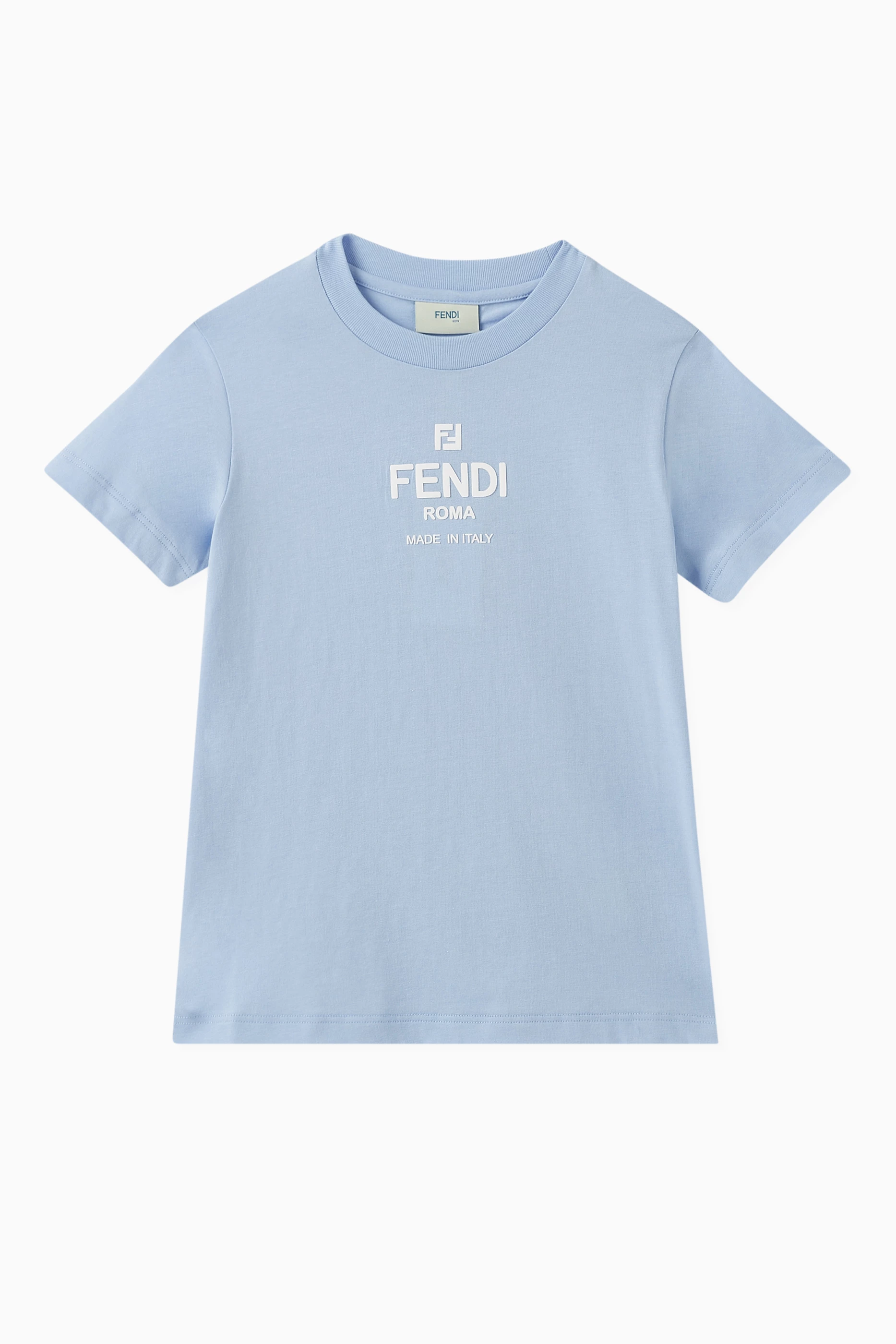 Blue fendi t hot sale shirt