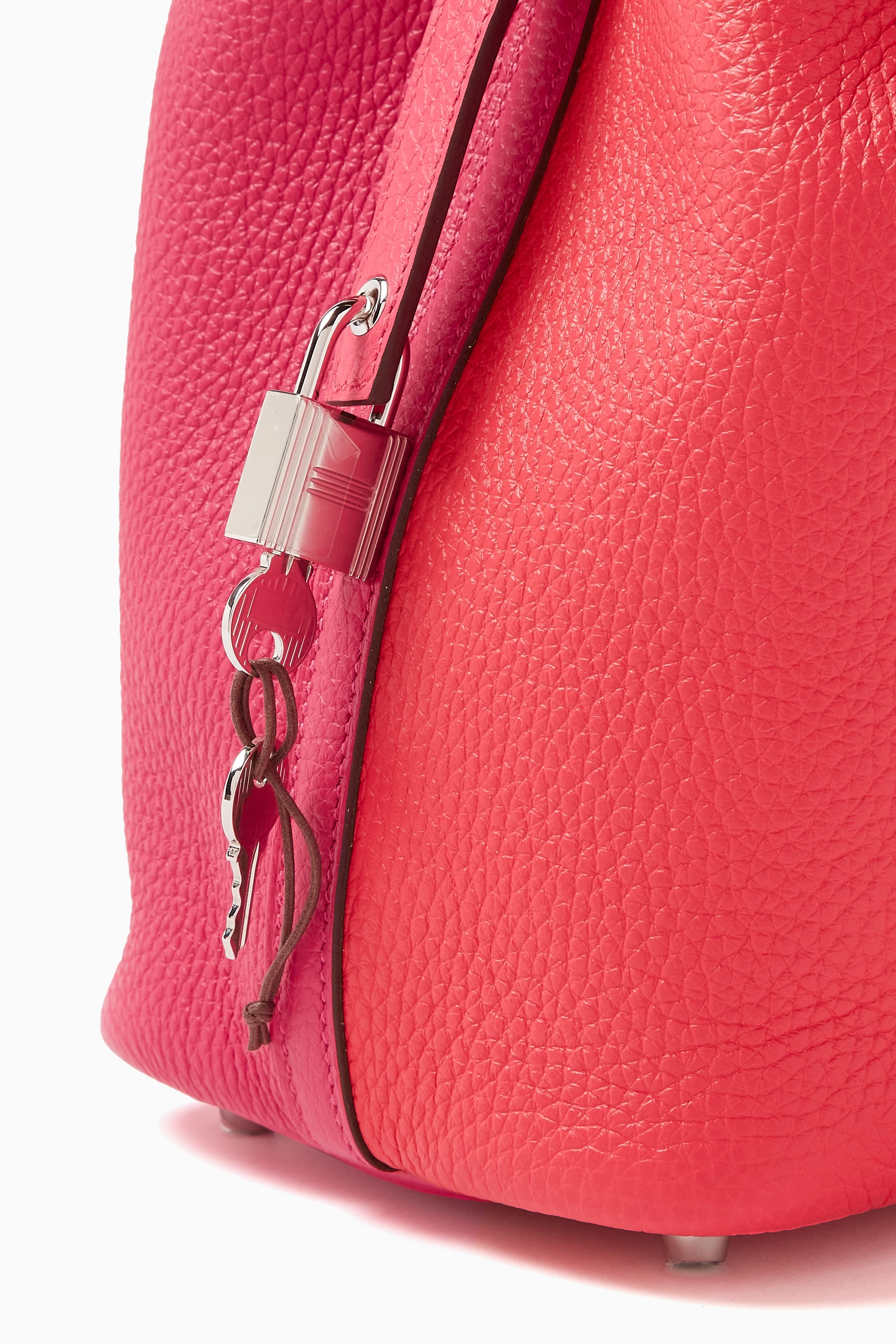 Picotin leather tote Hermès Pink in Leather - 35293936