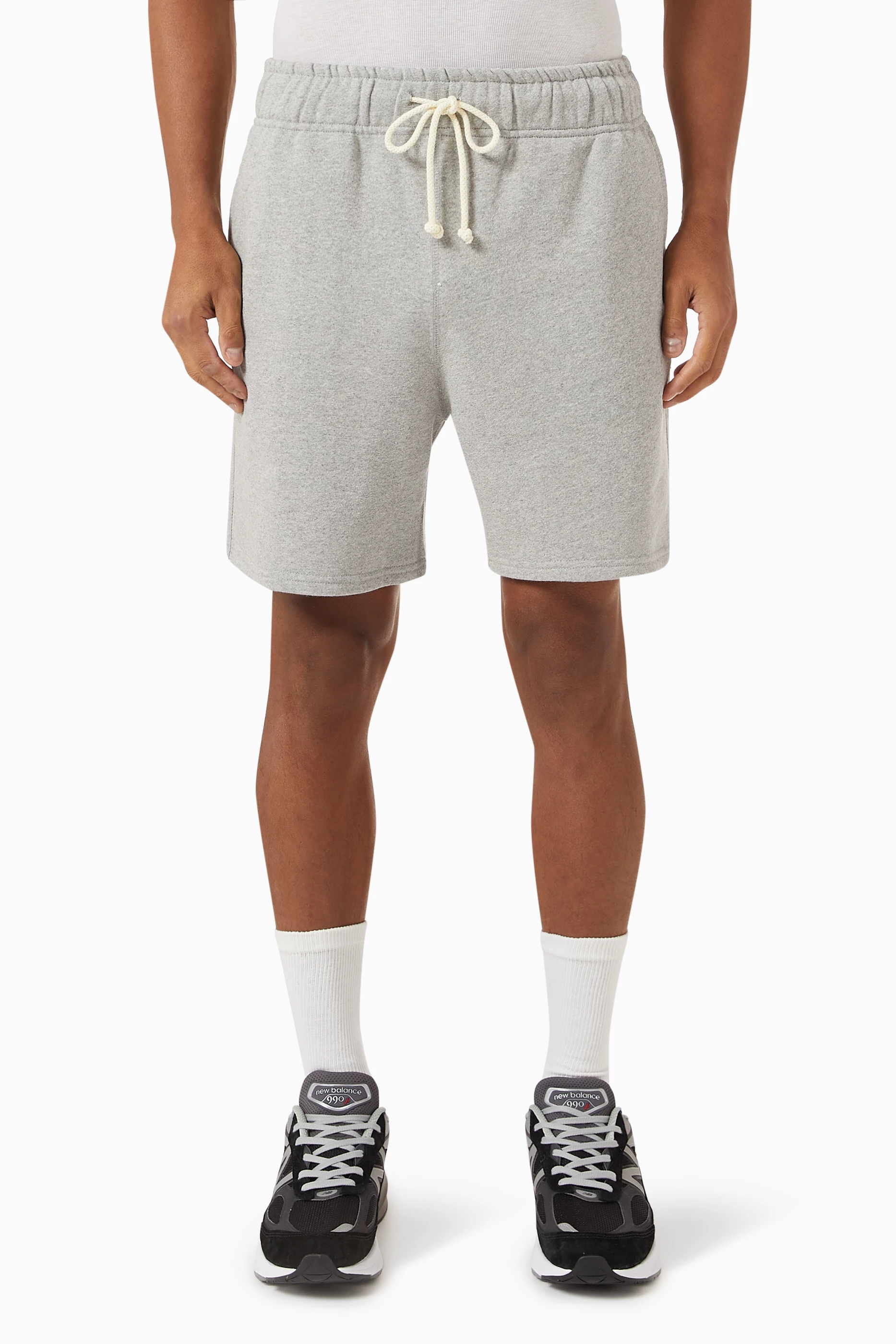 New balance grey best sale shorts