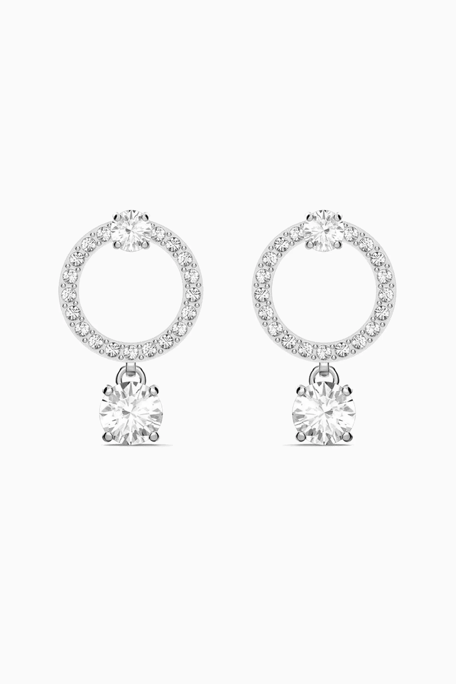 Swarovski attract shop circle earrings