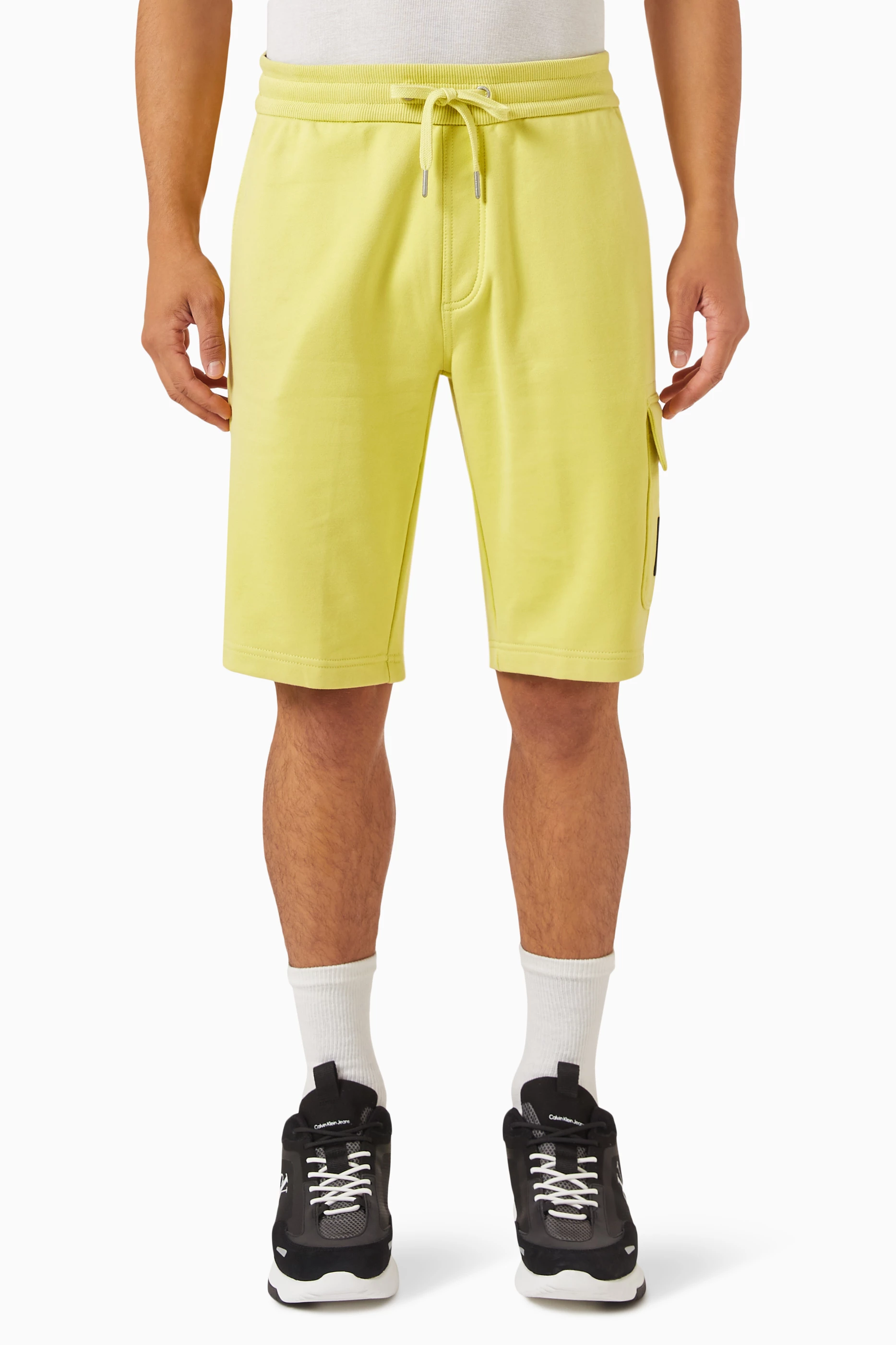 Yellow calvin klein shorts hotsell