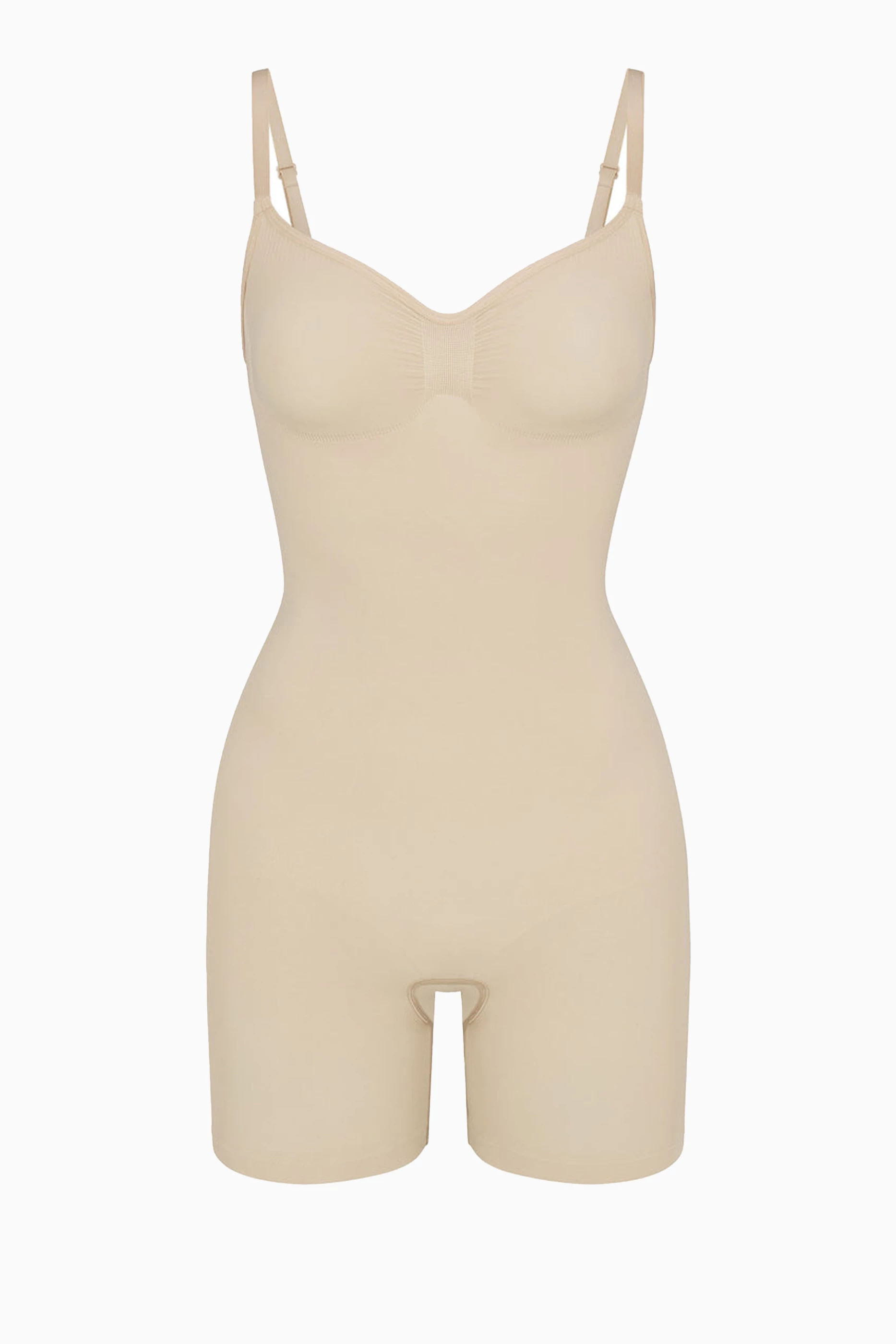 Buy SKIMS Neutral Seamless Sculpt Mid Thigh Bodysuit for Women in