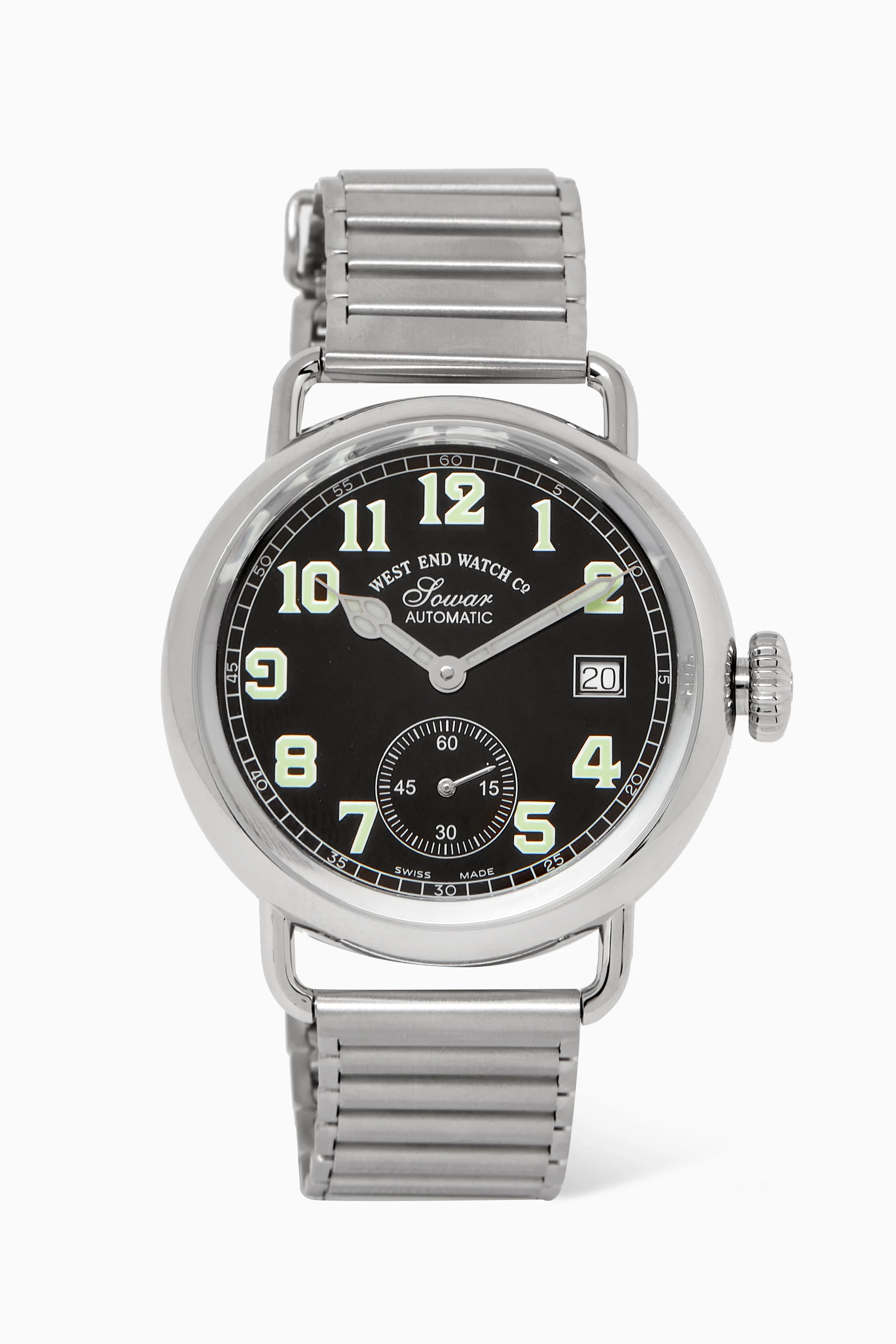 Buy West End Watch Co. Silver Sowar 1916 Automatic Watch for Men