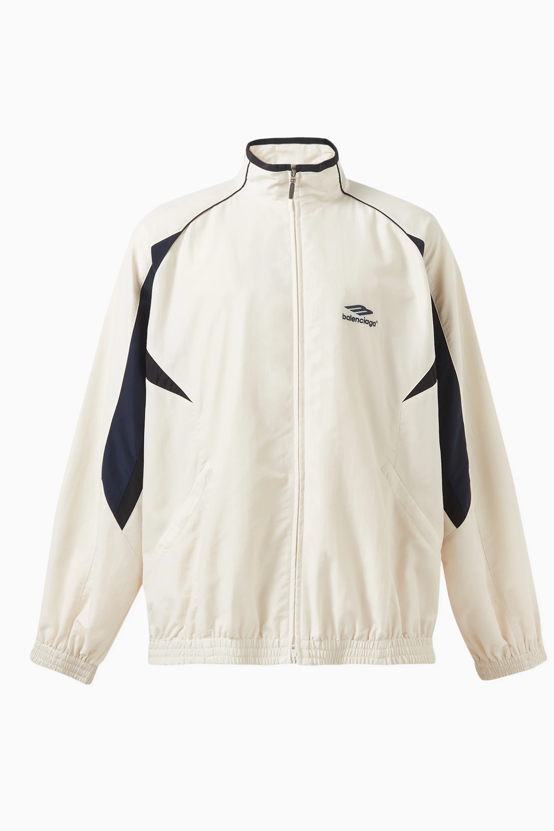 Balenciaga windbreaker best sale womens white