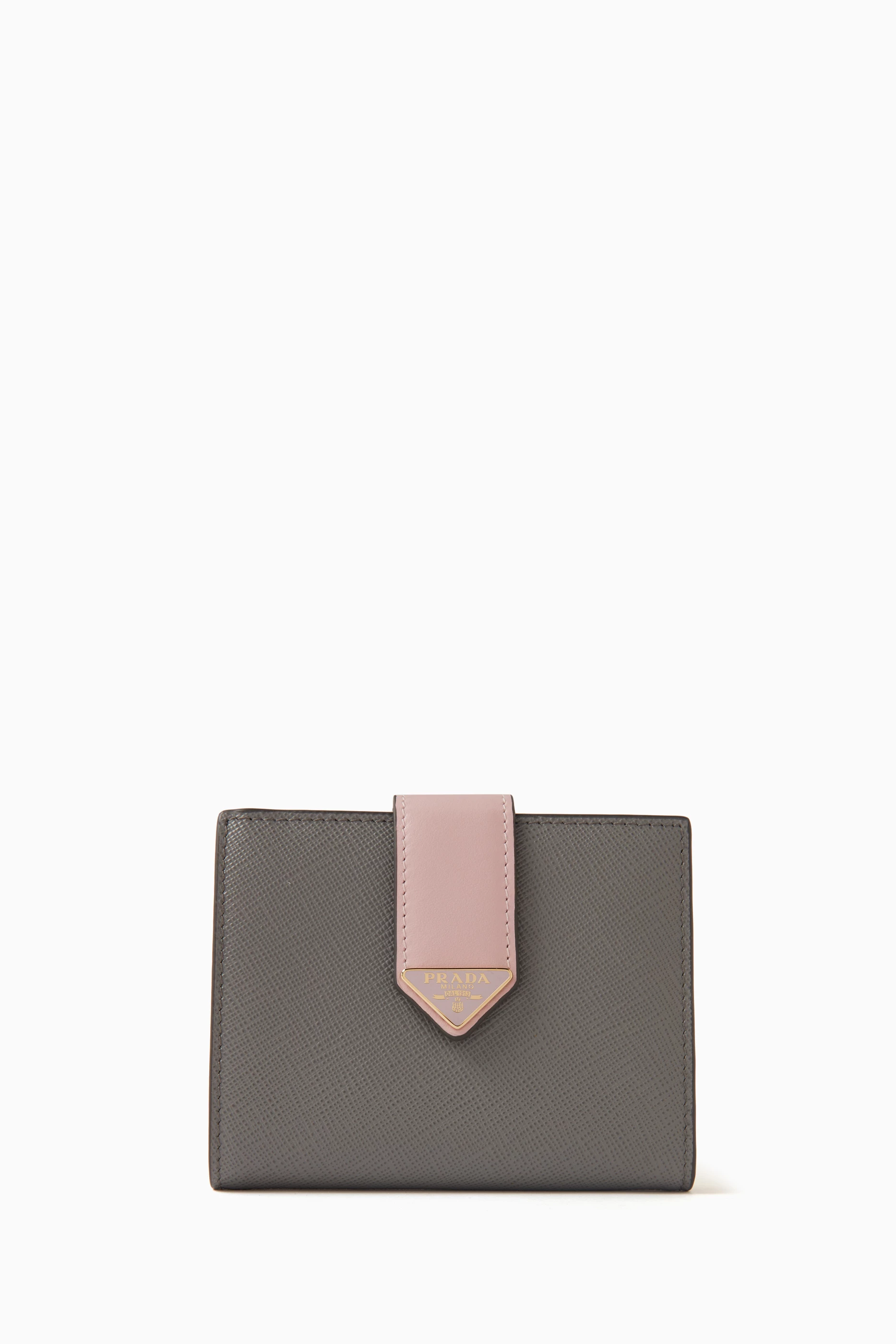 Prada grey discount purse