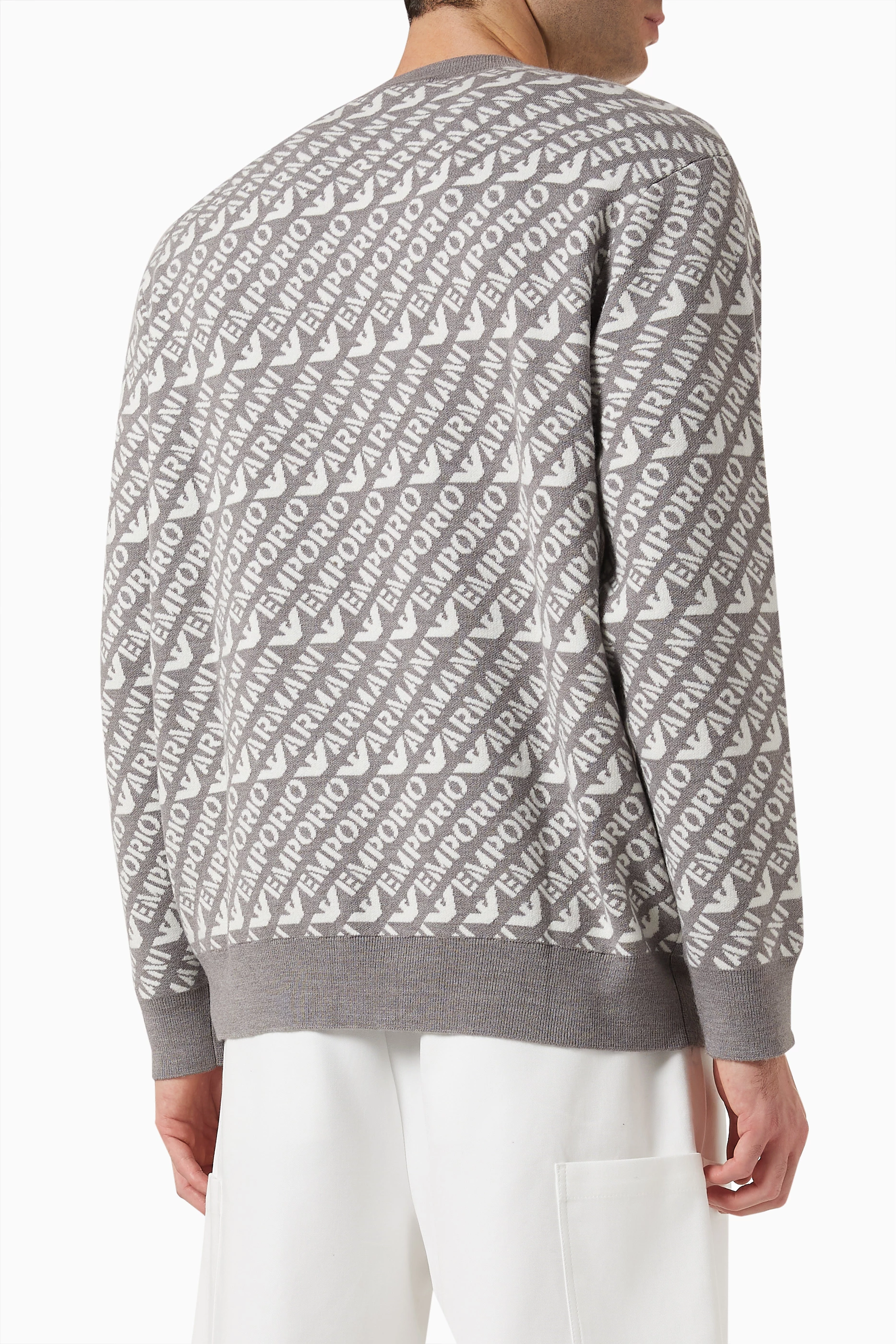 Emporio armani grey jumper hotsell