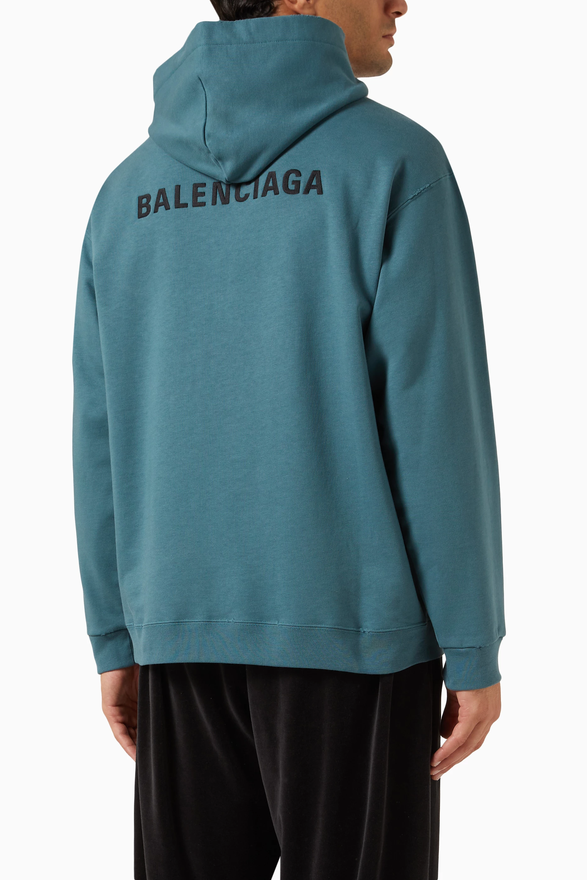 Balenciaga hotsell teal hoodie