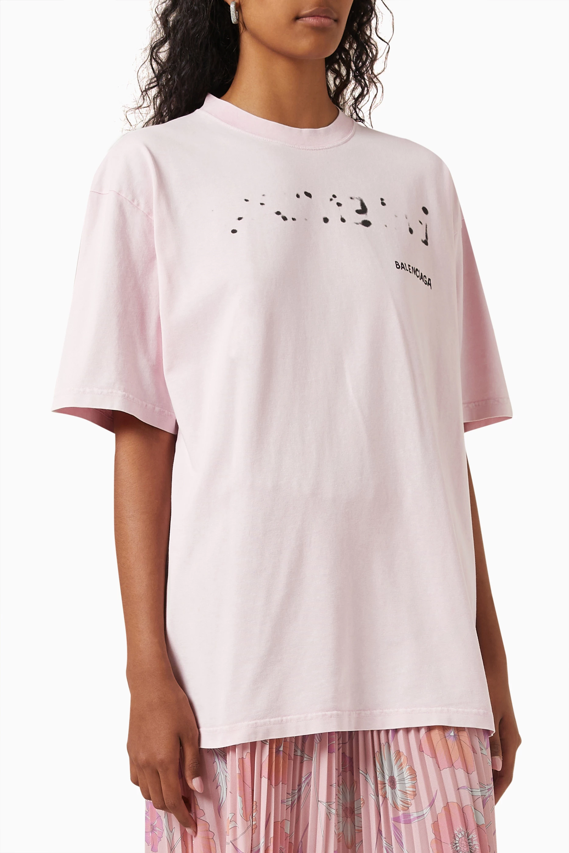 Balenciaga t sales shirt womens pink