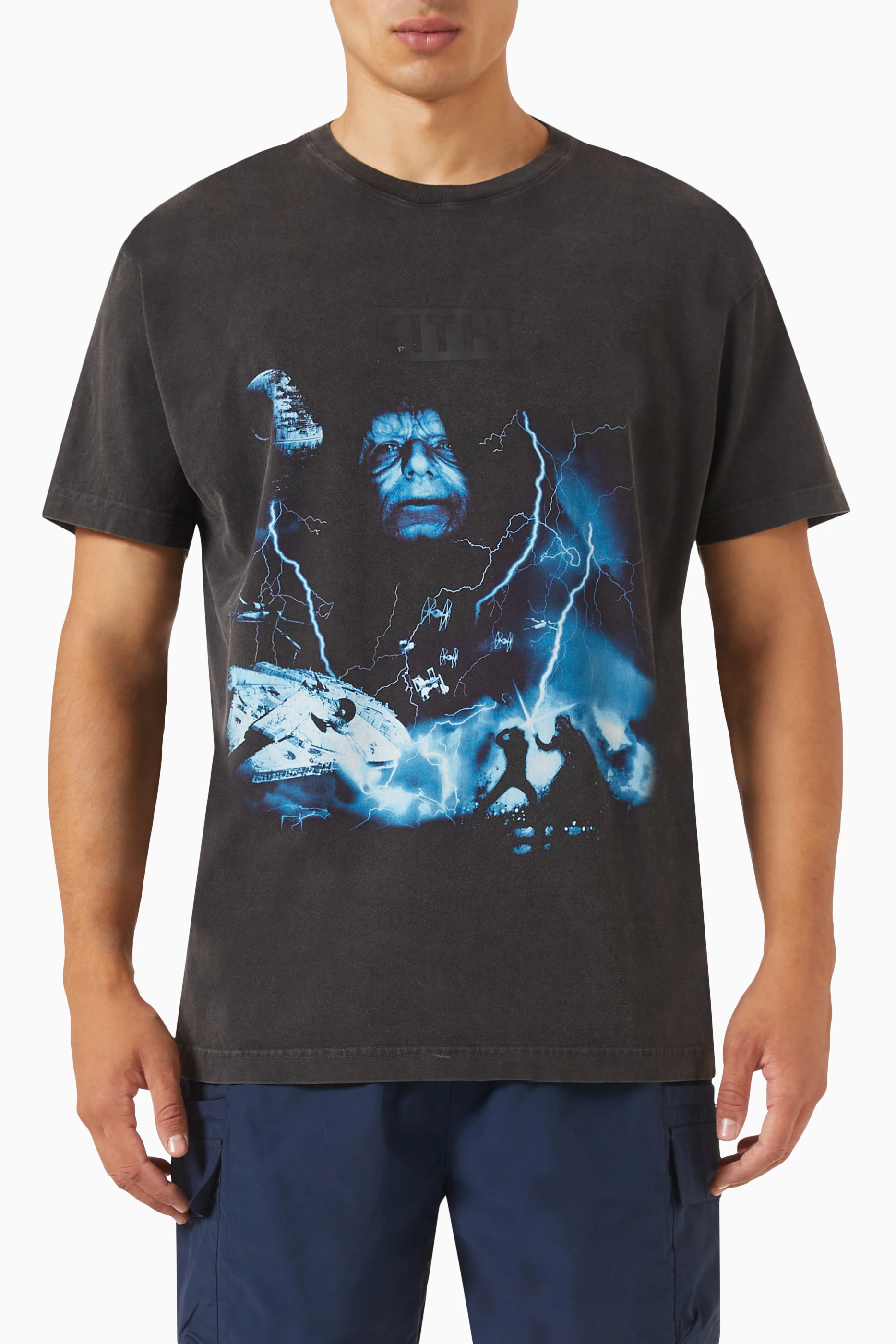 Buy Kith Black x Star Wars™ Emperor Vintage T-shirt in Cotton ...