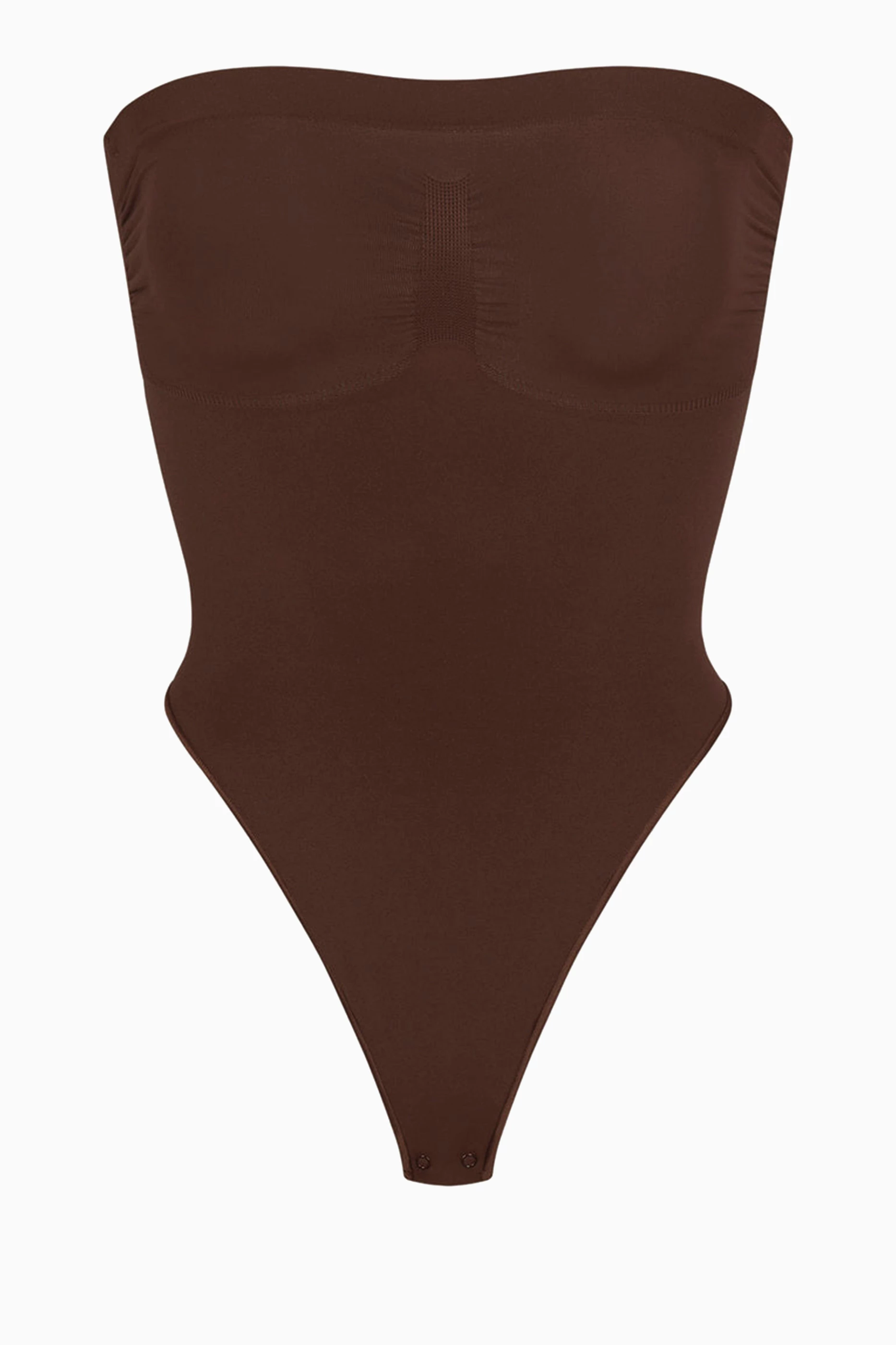 Buy SKIMS Brown Seamless Sculpt Strapless Thong Bodysuit for Women