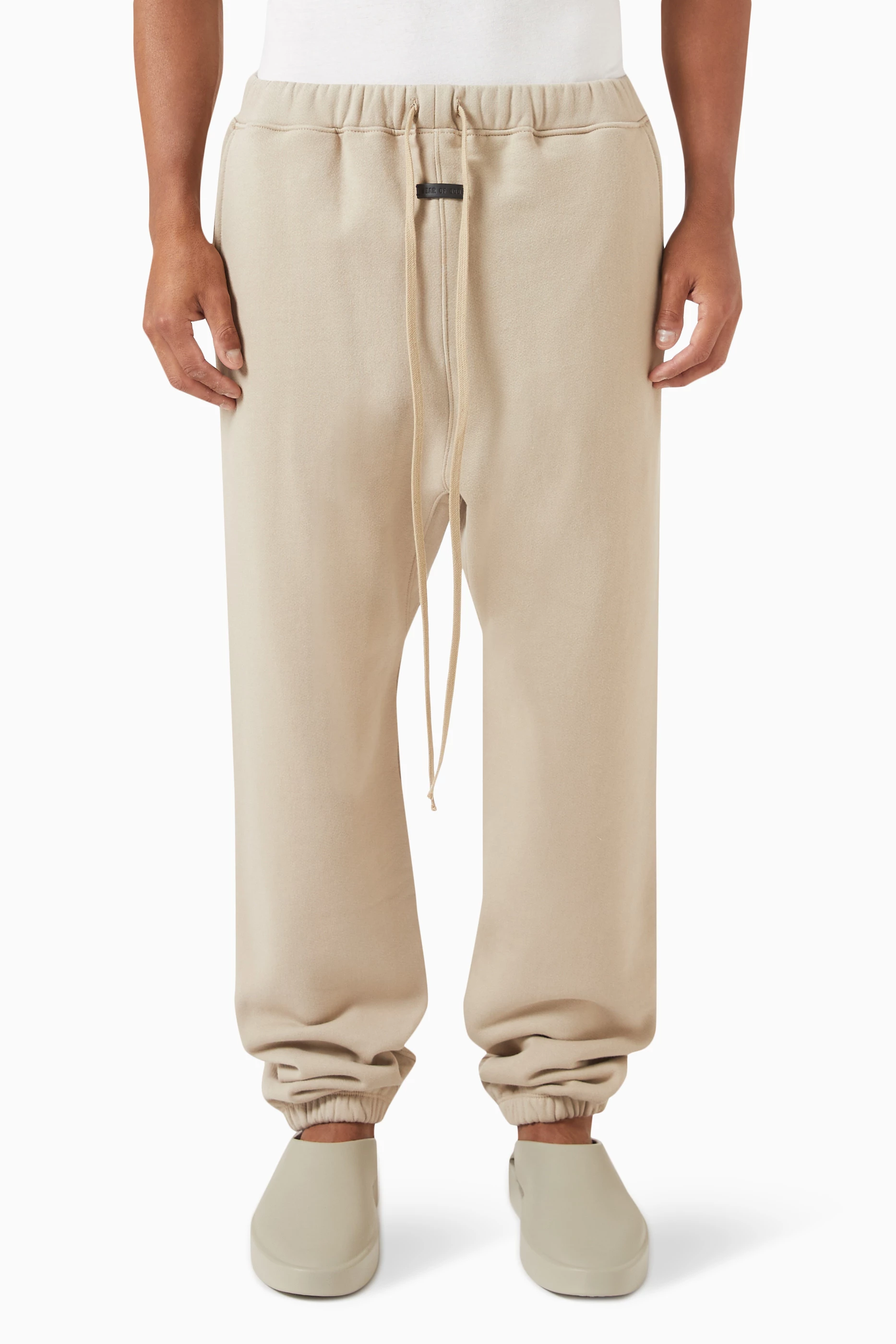 Fear of god tan sweatpants sales