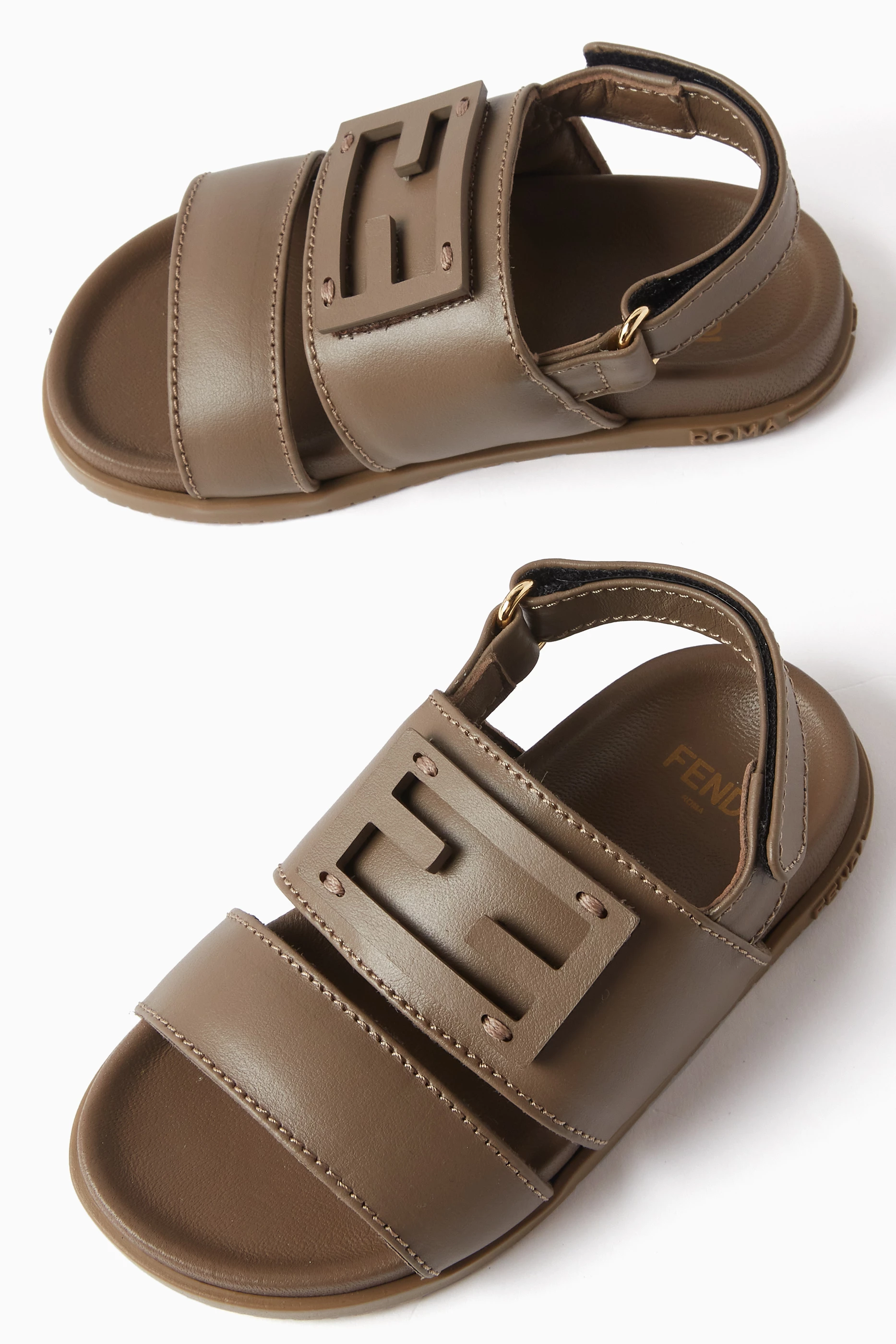 Fendi logo sandal sales