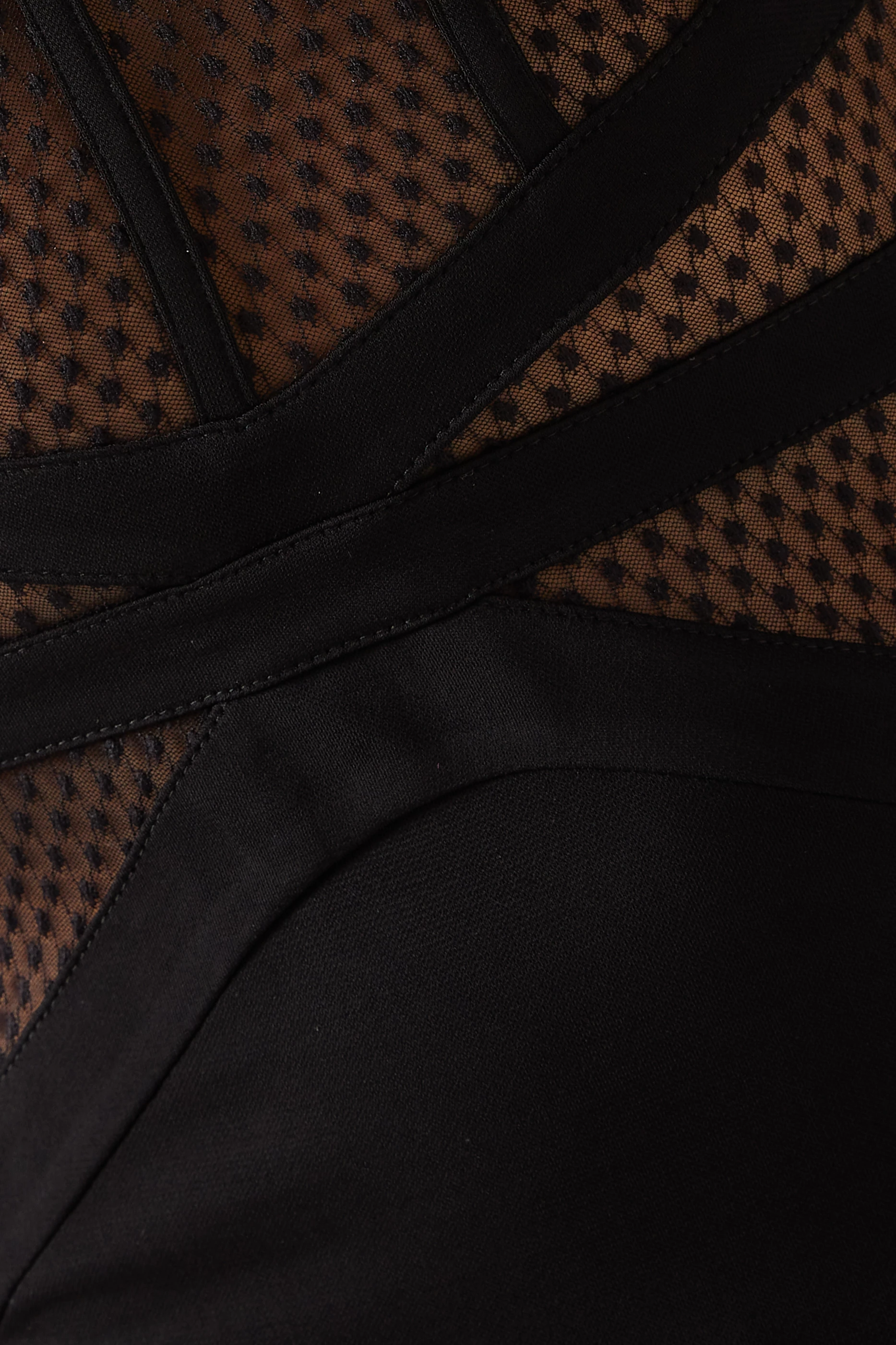 Jaylynn mesh hot sale patchwork dress