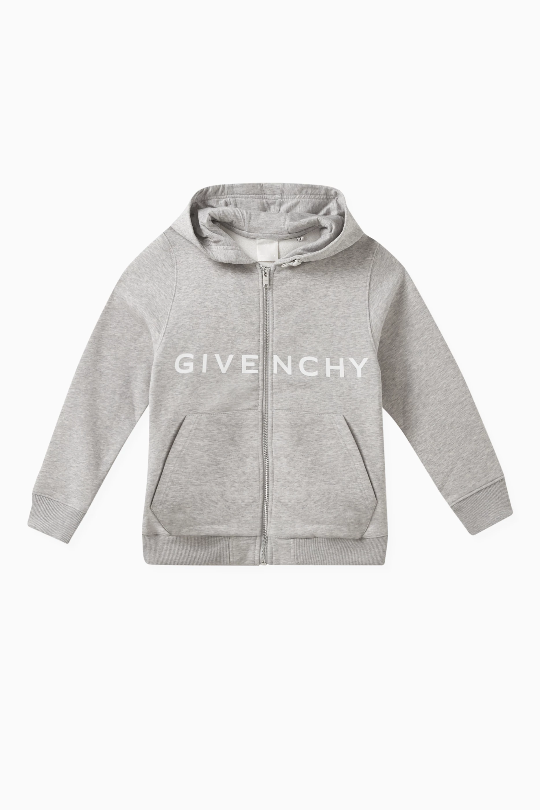 Buy Givenchy Grey Logo print Hoodie in Cotton for Boys in Saudi
