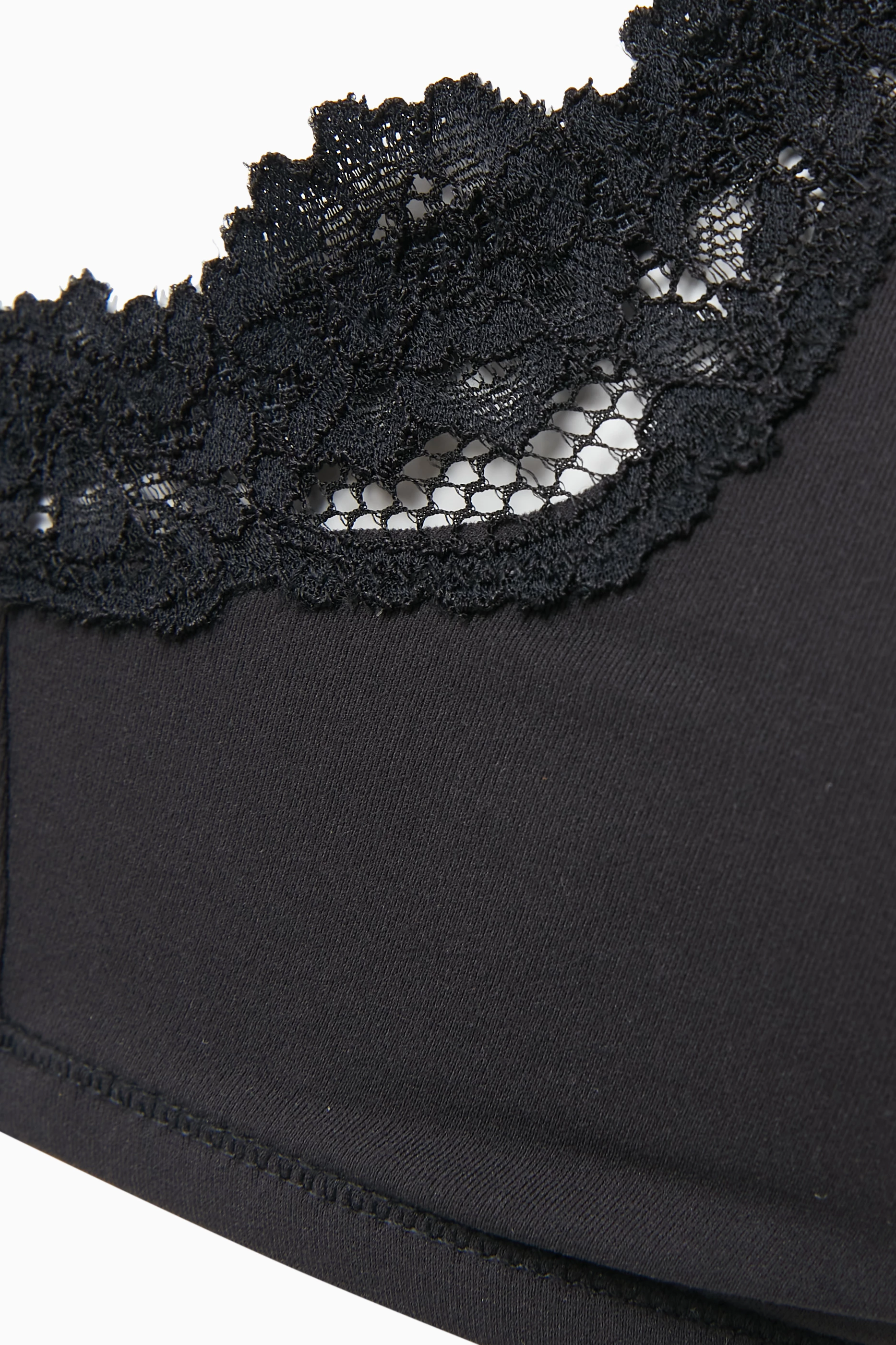 Buy SKIMS Black Fits Everybody Scoop Bralette in Corded Lace for Women in  Saudi