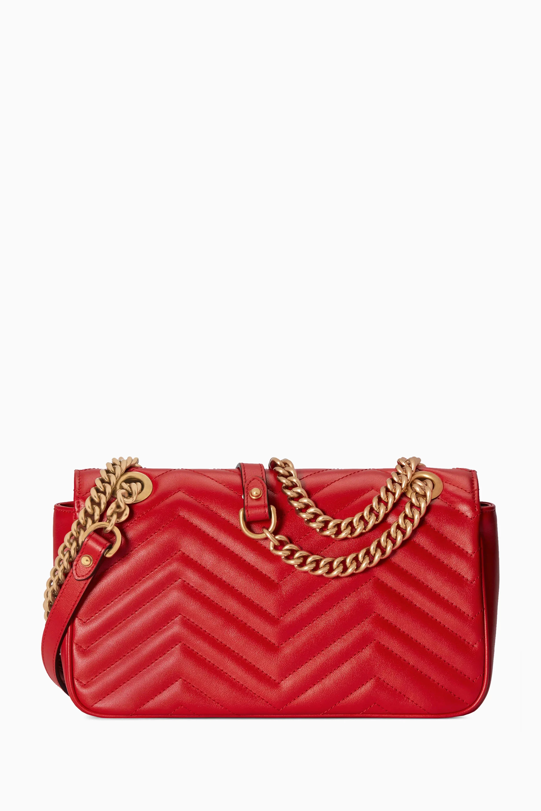 Red gucci purse with heart top