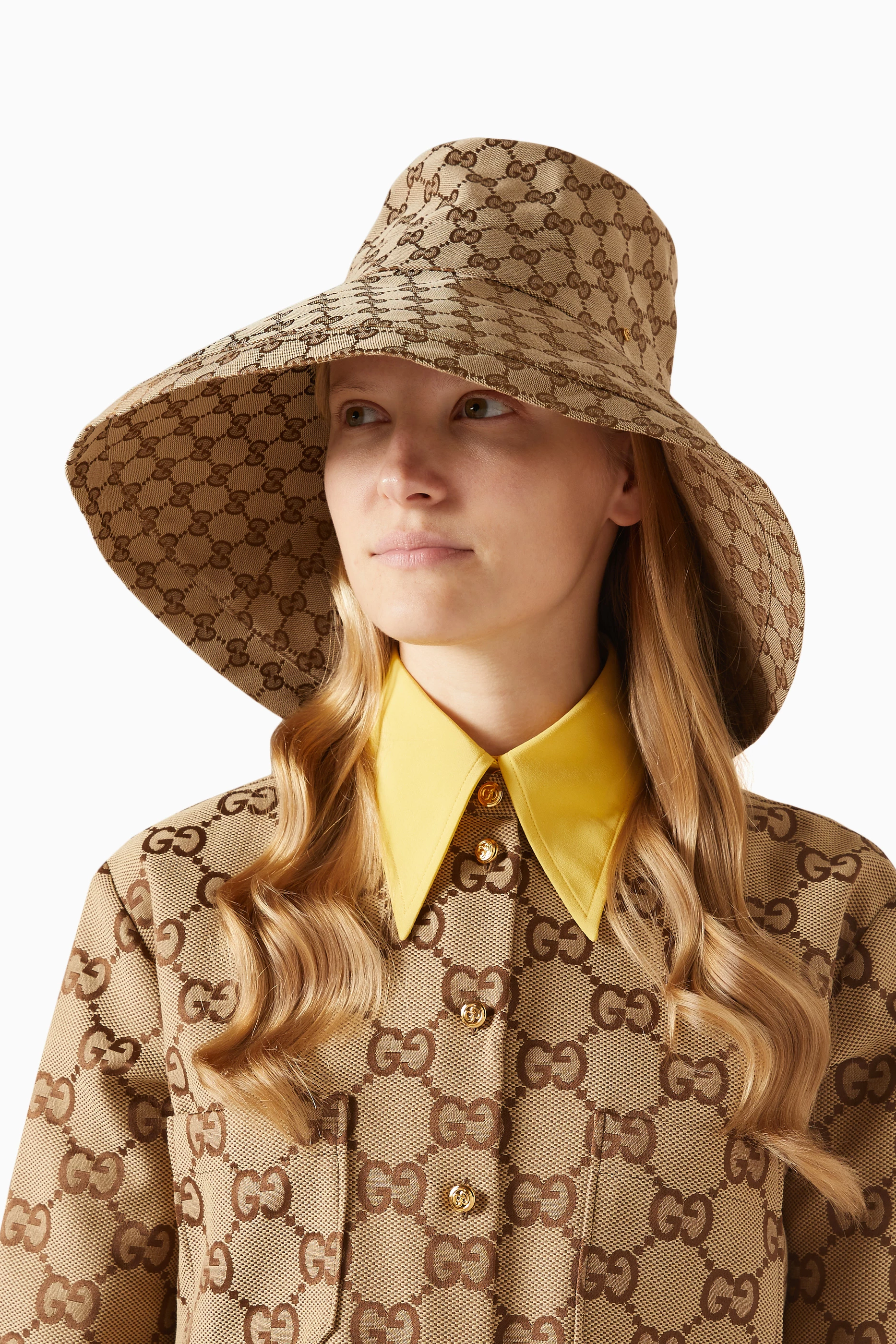 Wide brim hat gucci outlet