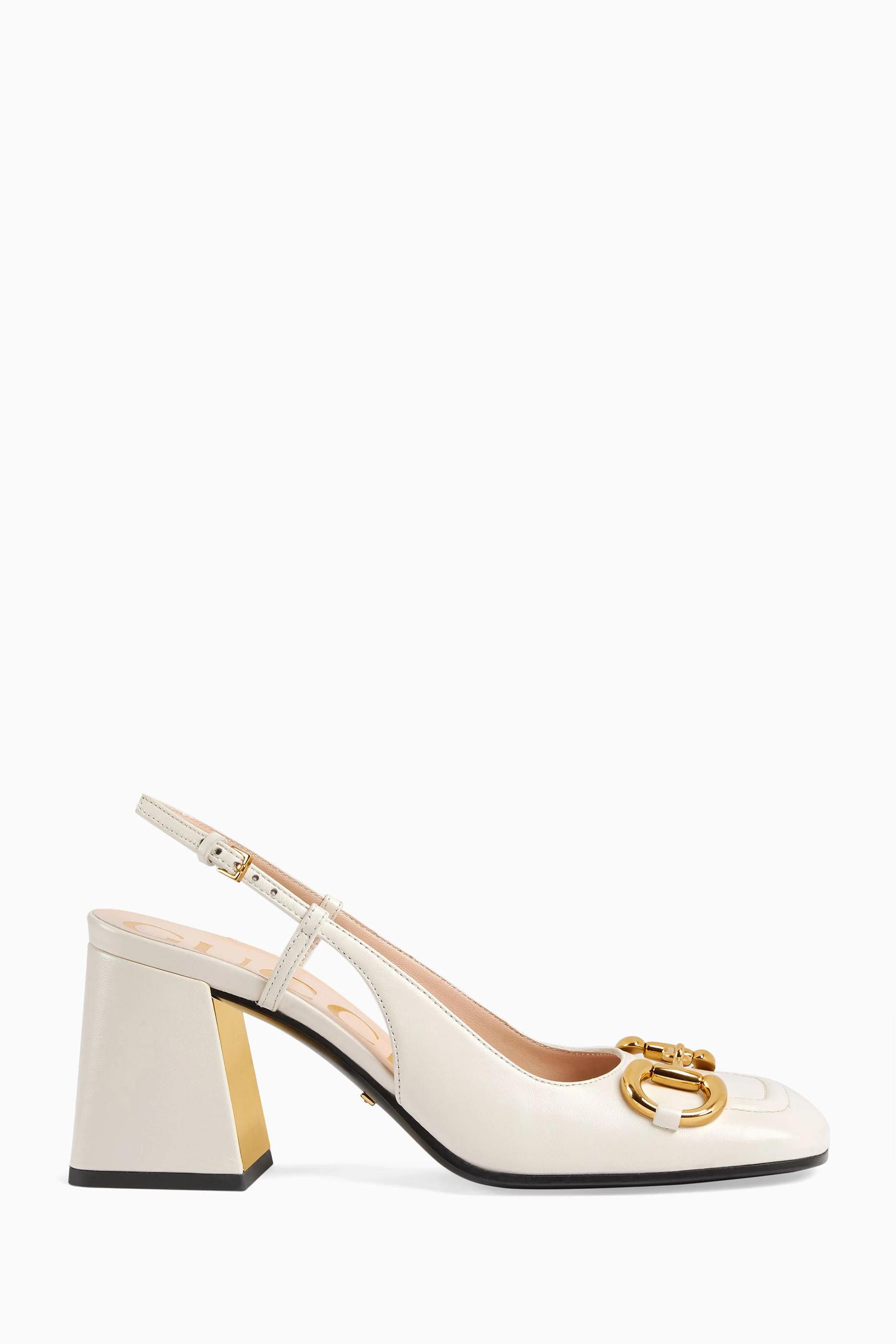Gucci horsebit slingback top