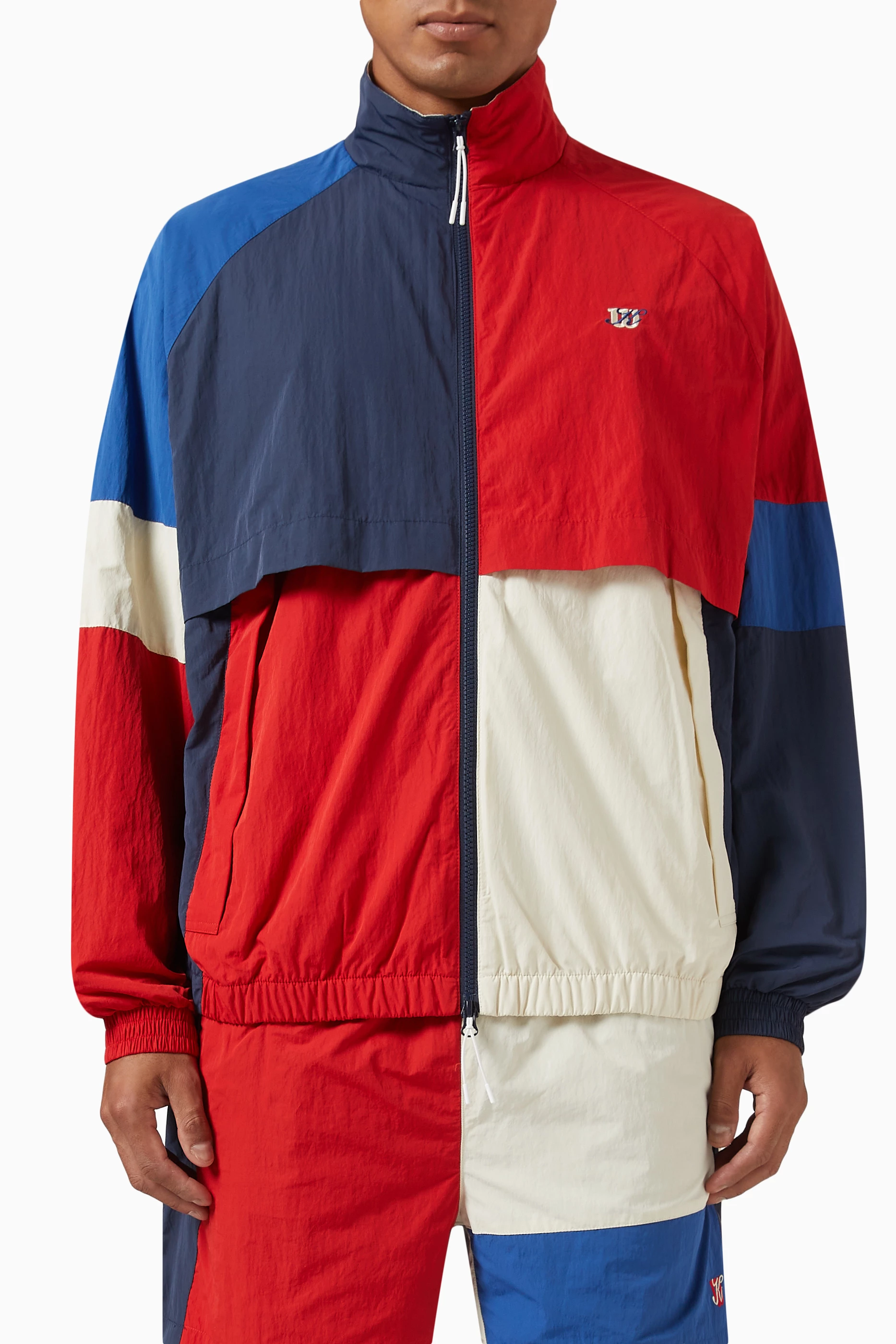Buy Kith Multicolour x Wilson Court Panelled Track Jacket in Nylon