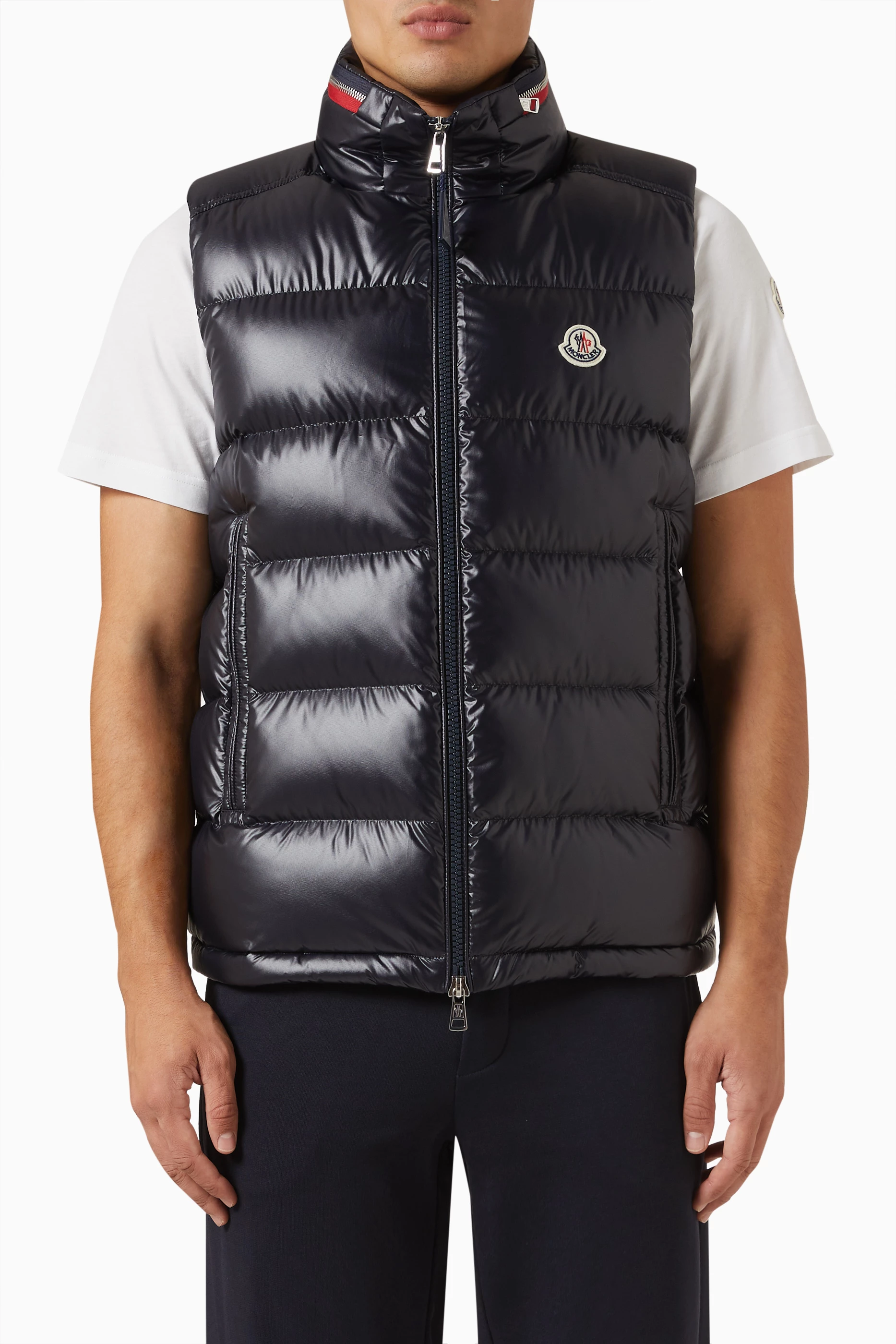 Buy Moncler Blue Ouse Vest in Recycled Nylon for Men in Saudi Ounass
