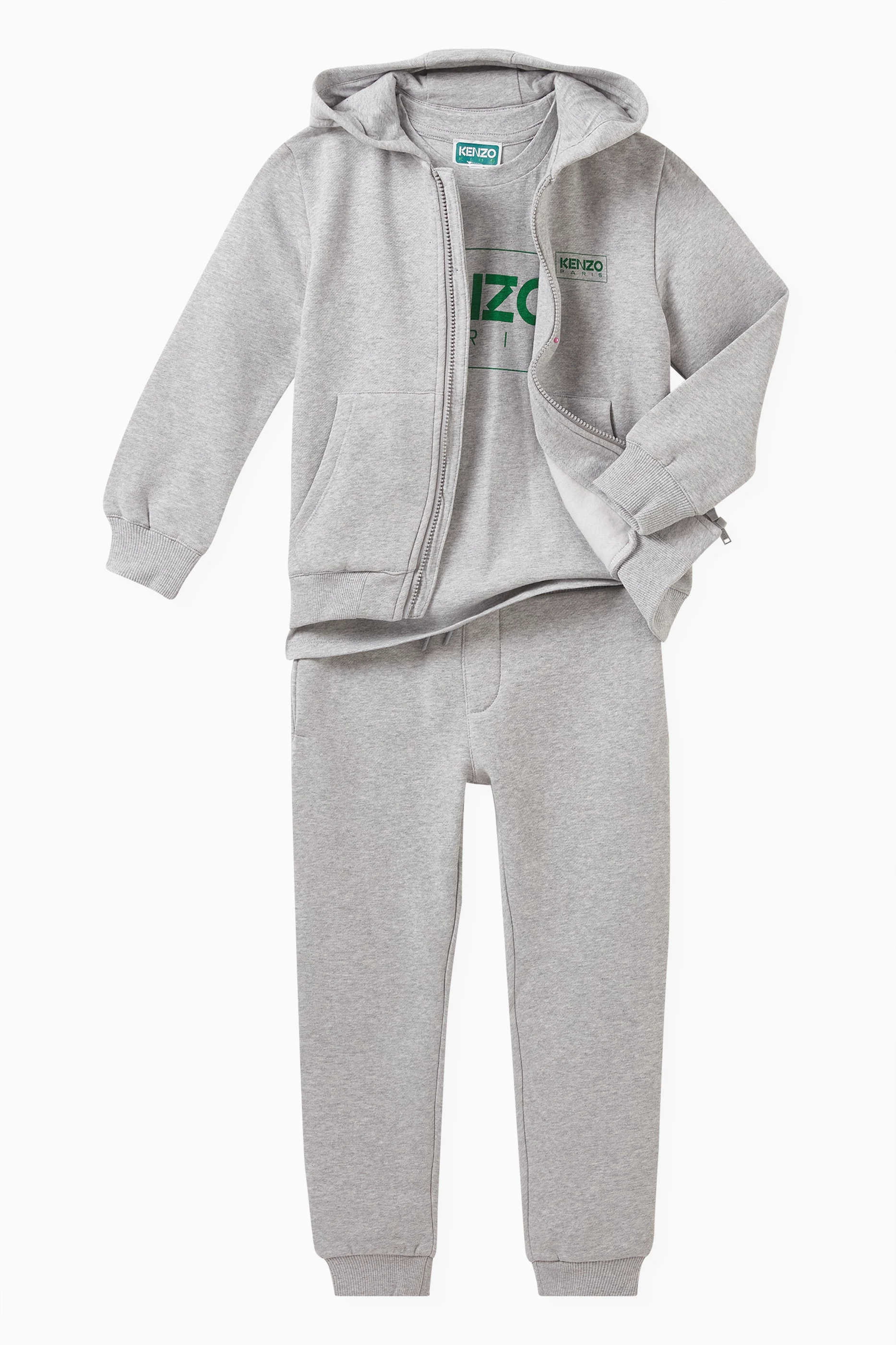 Kenzo tracksuit grey hotsell