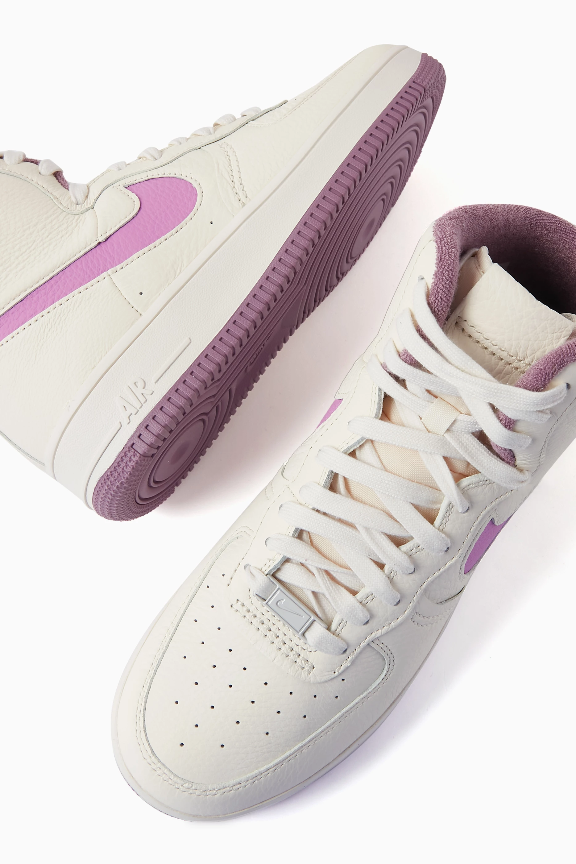 Nike air force top 1 high womens purple